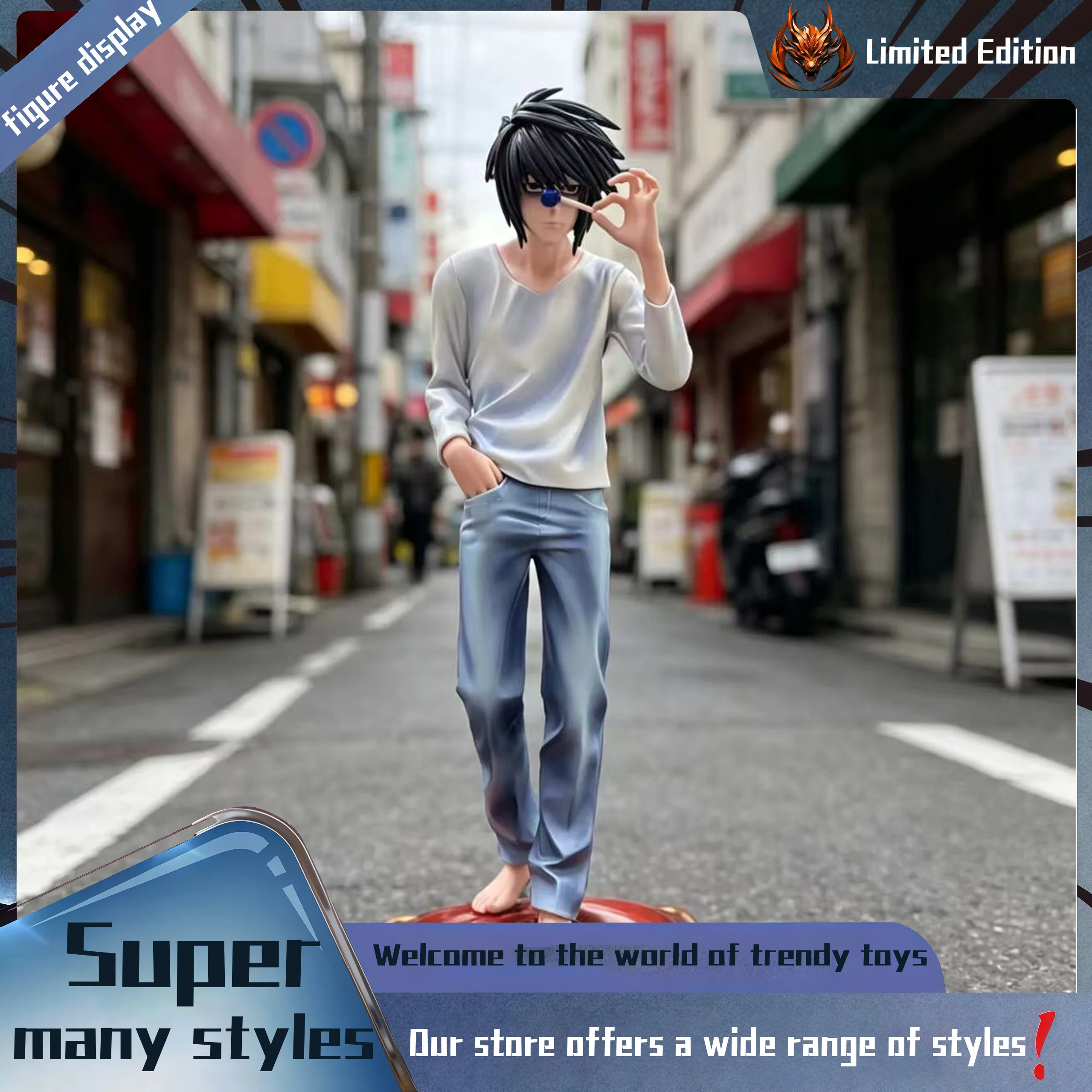Standing L Peripheral Figurine Model Table Decoration, Birthday Gift, Trendy Toy Scene Decoration, Car Decoration
Standing L Peripheral Figurine Model Table Decoration, Birthday Gift, Trendy Toy Scene Decoration, Car Decoration