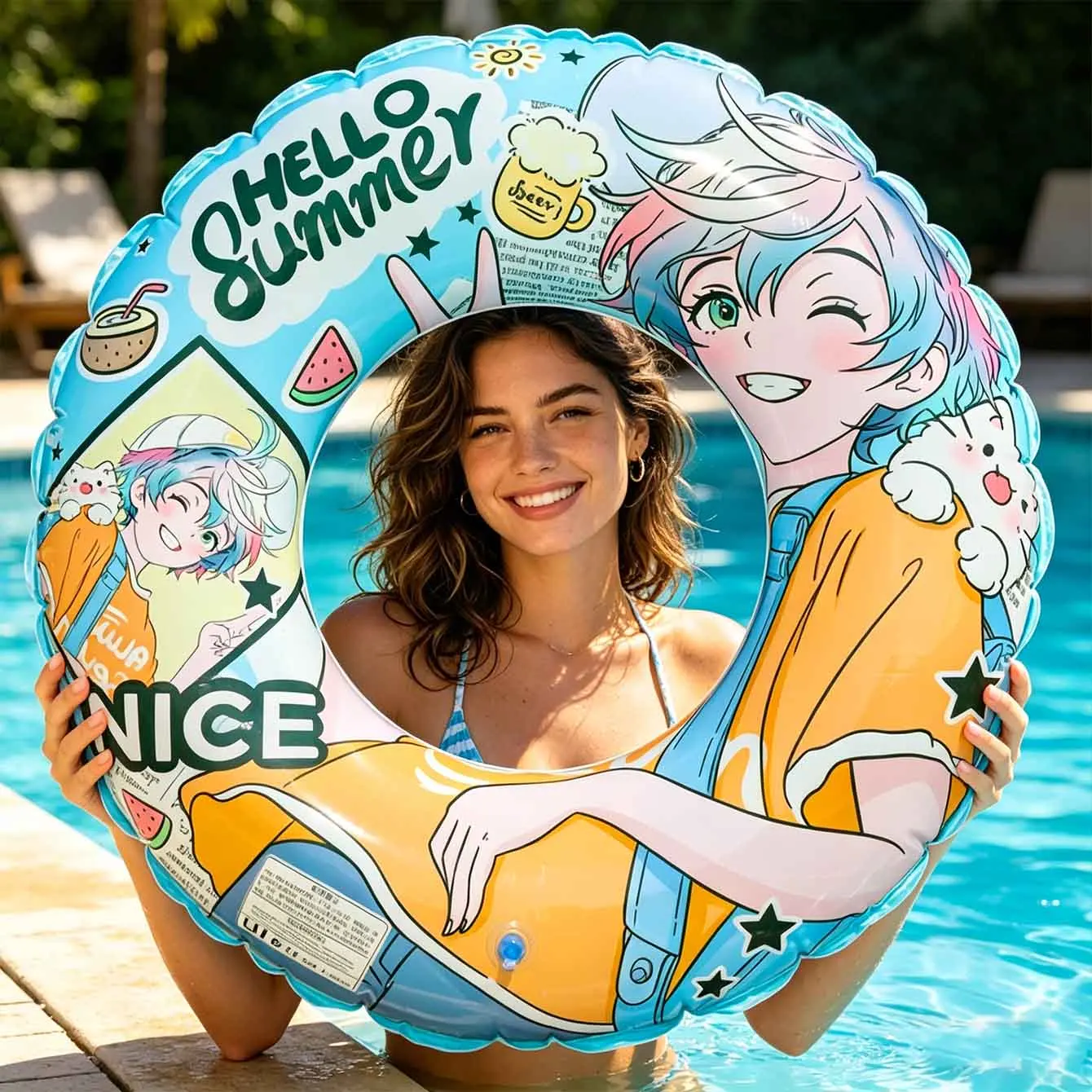 1PC Blue Anime Cartoon Inflatable Swim Ring Adult PVC Pool Floats Swimming Tube Beach Water Float Summer Vacation
1PC Blue Anime Cartoon Inflatable Swim Ring Adult PVC Pool Floats Swimming Tube Beach Water Float Summer Vacation