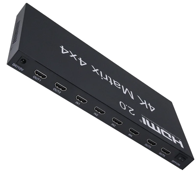 HDMI Quadruple In Quadruple Output Matrix 2.0 Resolution 4K@60HZ Industrial-grade HDMI 4X4 Matrix
HDMI Quadruple In Quadruple Output Matrix 2.0 Resolution 4K@60HZ Industrial-grade HDMI 4X4 Matrix