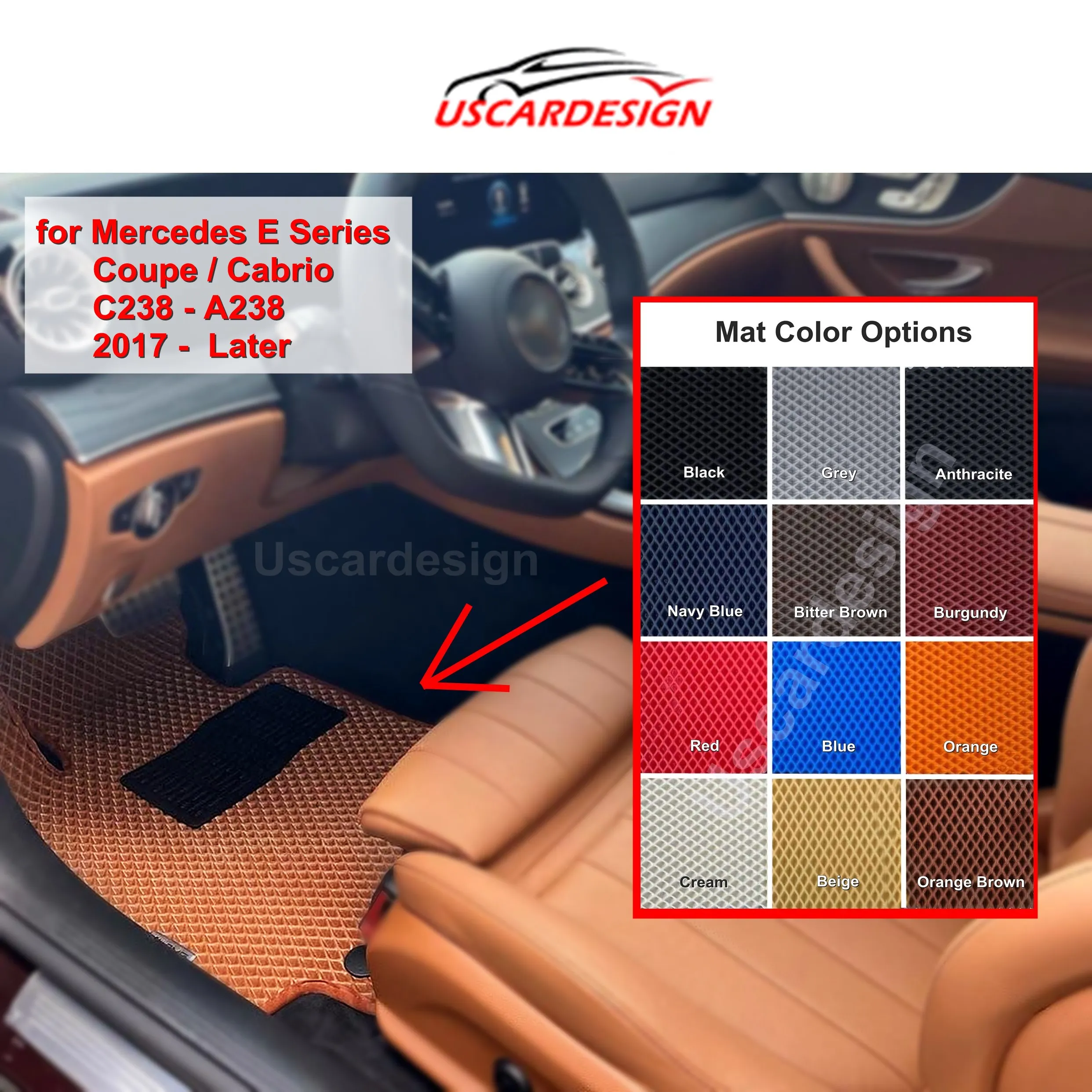Custom Made 3D Floor Mat Set For Mercedes E Coupe / Cabrio, Innovative Design, 100% Fit, , Foot Pad, Auto Car Accessorie,
Custom Made 3D Floor Mat Set For Mercedes E Coupe / Cabrio, Innovative Design, 100% Fit, , Foot Pad, Auto Car Accessorie,