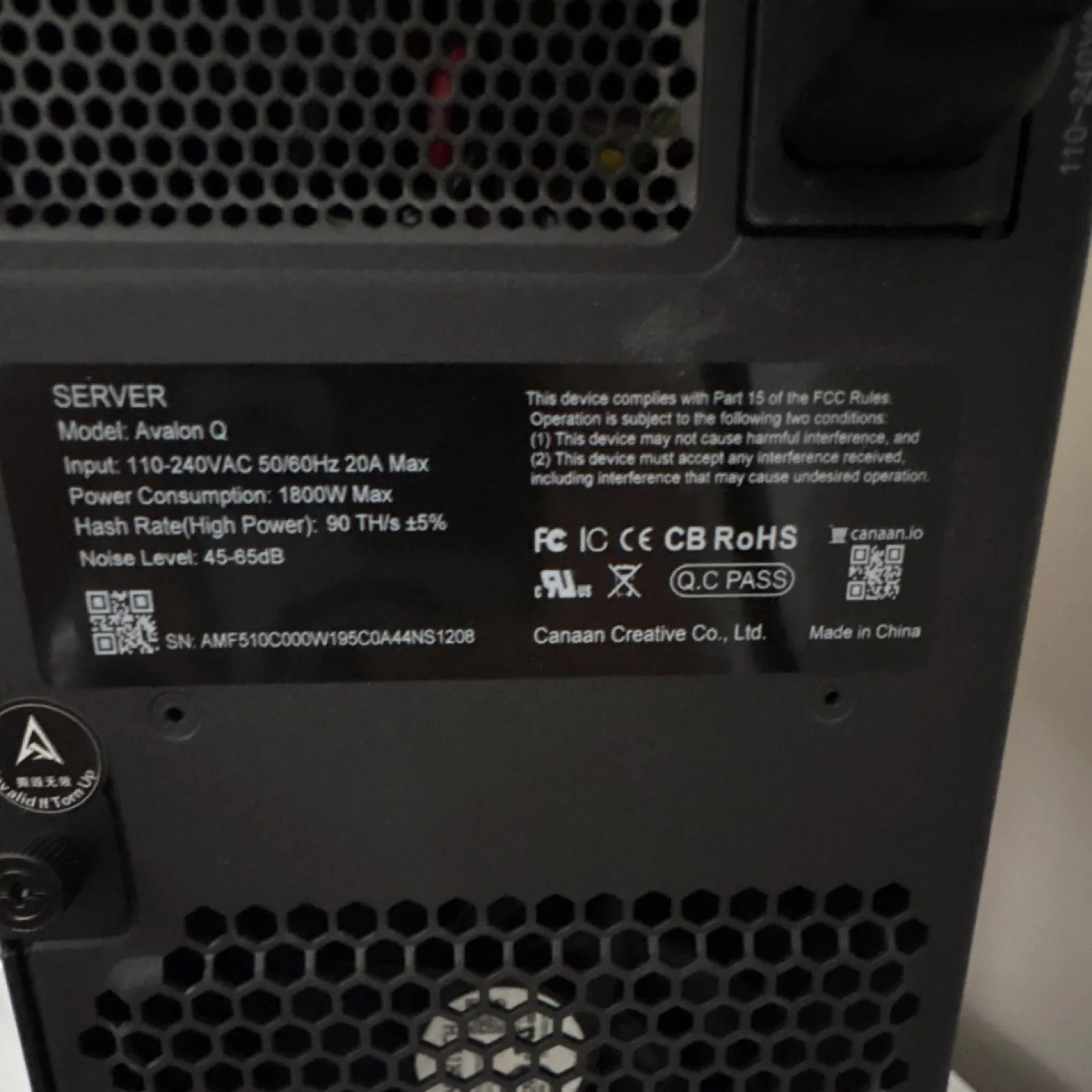 JD BUY 3 GET 2 FREE Canaan Avalon Q ASIC Bitcoin Miner 90TH/s FAST SHIPPING
JD BUY 3 GET 2 FREE Canaan Avalon Q ASIC Bitcoin Miner 90TH/s FAST SHIPPING
