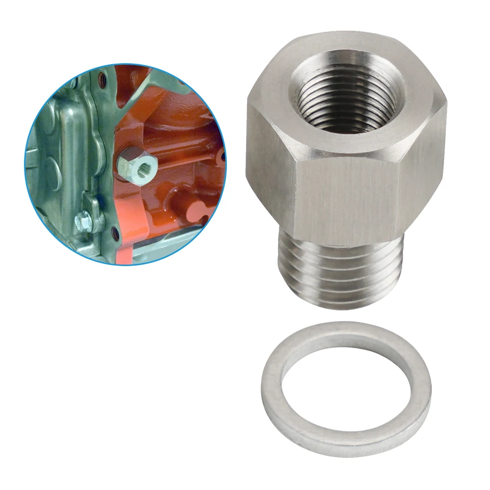 M12X1.5 Oil Pressure Sensor Adapter Screw+Gasket For LS Series Engine M12x1.5 to 1/8 NPT Stainless Steel Conversion Screw+Gasket
M12X1.5 Oil Pressure Sensor Adapter Screw+Gasket For LS Series Engine M12x1.5 to 1/8 NPT Stainless Steel Conversion Screw+Gasket