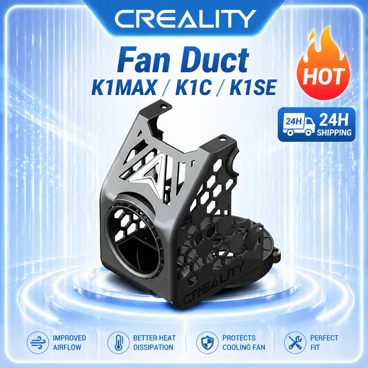 Вентиляционный канал Creality BEN2C NAUTILUS K1 MAX 360 ° Круглый вентиляторный воздуховод для 3D-принтеров K1 Max/K1C/K1 SE: Улучшенные аксессуары для 3D-принтеров
Вентиляционный канал Creality BEN2C NAUTILUS K1 MAX 360 ° Круглый вентиляторный воздуховод для 3D-принтеров K1 Max/K1C/K1 SE: Улучшенные аксессуары для 3D-принтеров