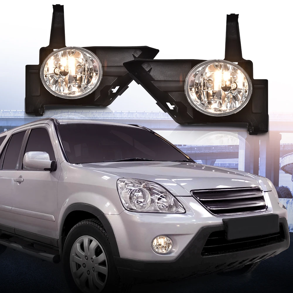 Bumper Fog Lights W/ Switch Wiring Blubs Fit for 2005-2006 Honda Crv Chrome 1000Lm Ho2591104 Clear Lens Chrome Housing Halogen
Bumper Fog Lights W/ Switch Wiring Blubs Fit for 2005-2006 Honda Crv Chrome 1000Lm Ho2591104 Clear Lens Chrome Housing Halogen