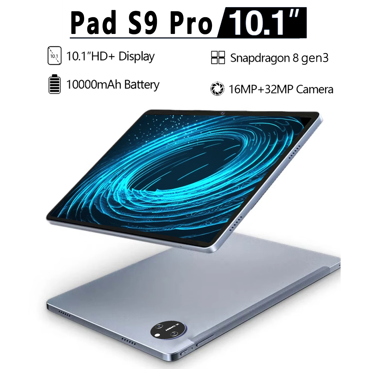 Pad S9 Pro 10,1-дюймовый полноэкранный дизайн Snapdragon 8 Gen3 Android 15 16MP Передняя камера 32MP Задняя камера Высокопроизводительный планшет
Pad S9 Pro 10,1-дюймовый полноэкранный дизайн Snapdragon 8 Gen3 Android 15 16MP Передняя камера 32MP Задняя камера Высокопроизводительный планшет