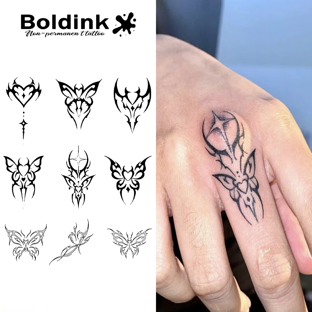Butterfly inspired design Temporary Tattoo,Lasts To 15 Days New Technology Magic Waterproof Semi Permanent Sticker.
Butterfly inspired design Temporary Tattoo,Lasts To 15 Days New Technology Magic Waterproof Semi Permanent Sticker.