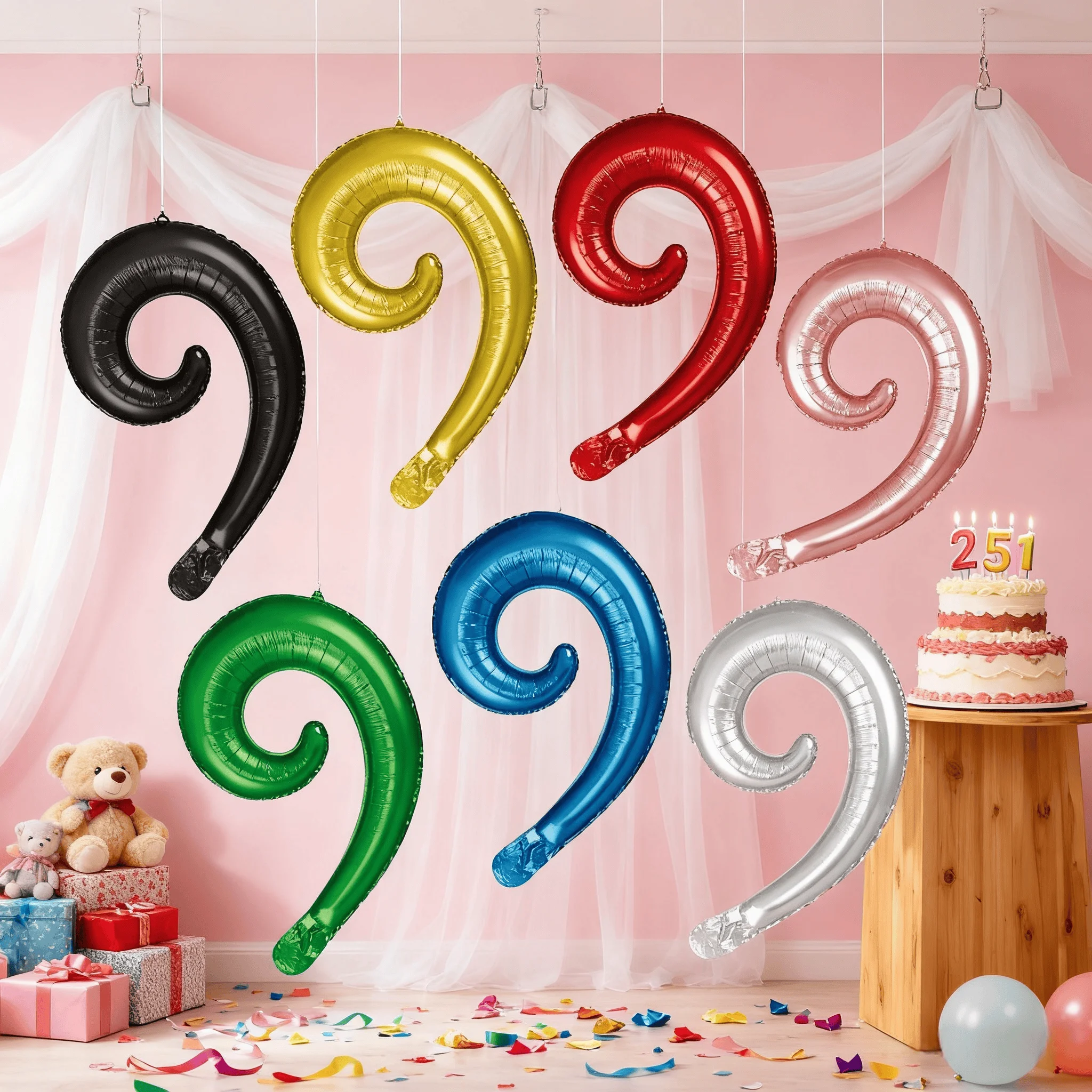Spiral Wave Foil Balloon Birthday Wedding Children's Day Party Modeling Decoration Supplies Balloons Curve Air Ball Globos
Spiral Wave Foil Balloon Birthday Wedding Children's Day Party Modeling Decoration Supplies Balloons Curve Air Ball Globos