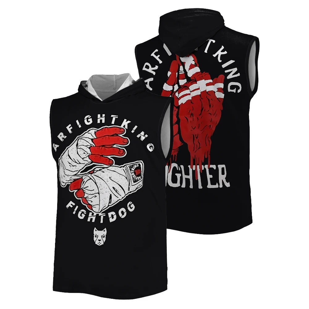 MMA Fighting Sports Muscle Men's Tank Top Boxing Muay Thai Jiu-Jitsu Training Suit Gym Quick Dry Breathable New Hooded Vest Man
MMA Fighting Sports Muscle Men's Tank Top Boxing Muay Thai Jiu-Jitsu Training Suit Gym Quick Dry Breathable New Hooded Vest Man
