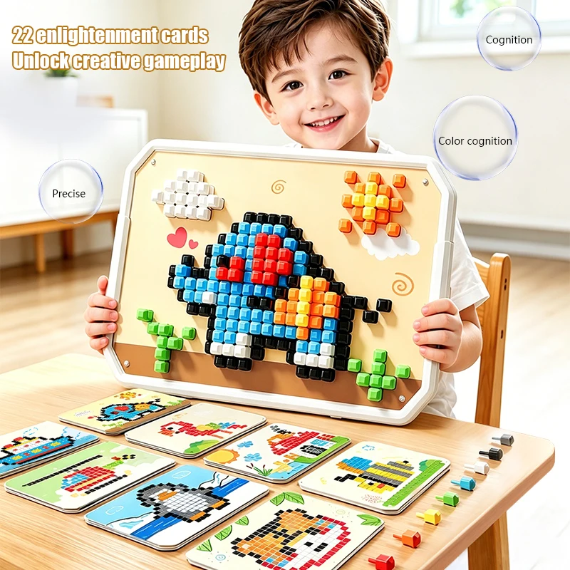 3D Puzzle Toy for Kids Color Beads Sensory Children Early Education Brain Montessori Games 3 Years Girl Boy Birthday Gifts
3D Puzzle Toy for Kids Color Beads Sensory Children Early Education Brain Montessori Games 3 Years Girl Boy Birthday Gifts
