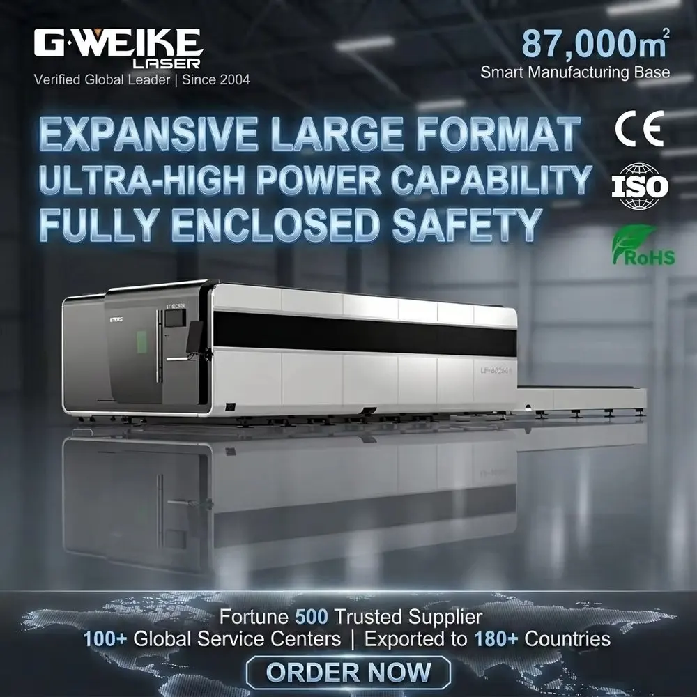 GWEIKE LF6025GA 6000w Fiber Laser Cutter Metal Machines
GWEIKE LF6025GA 6000w Fiber Laser Cutter Metal Machines