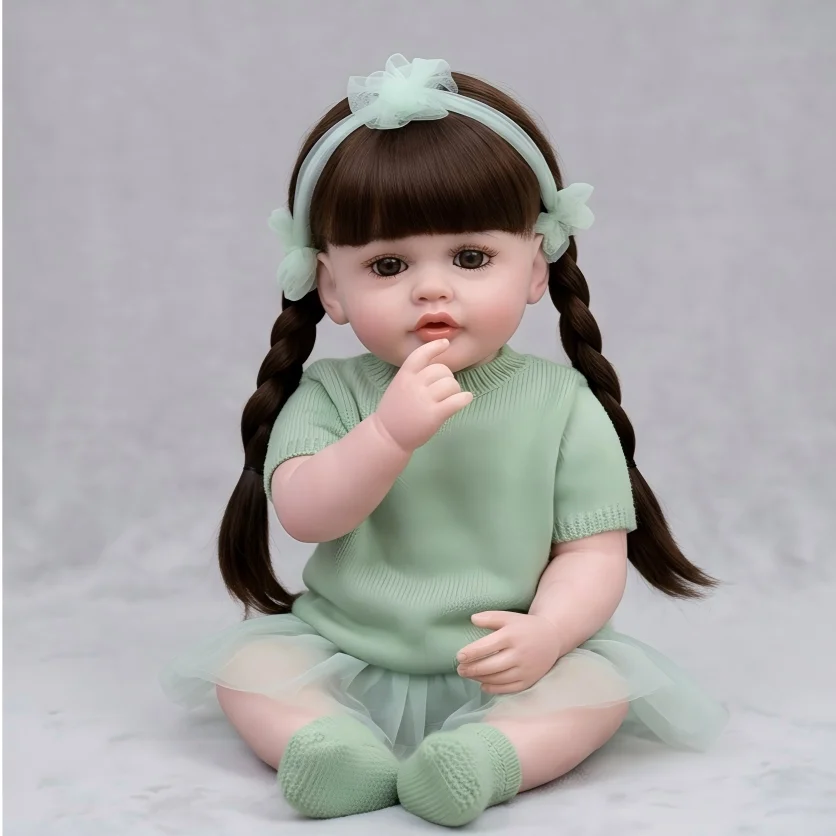 Lifelike Reborn Baby Doll with Rooted Hair & Removable Green Tulle Dress, Great for Pretend Play & Home Display
Lifelike Reborn Baby Doll with Rooted Hair & Removable Green Tulle Dress, Great for Pretend Play & Home Display
