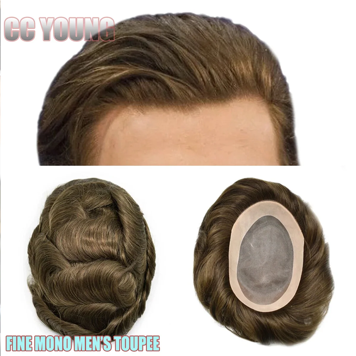 100% Human Hair Toupee for Men Fine Mono Base Men's Toupee Hair Replacement System for men Hair Prosthesis for Hair Loss Trouble
100% Human Hair Toupee for Men Fine Mono Base Men's Toupee Hair Replacement System for men Hair Prosthesis for Hair Loss Trouble
