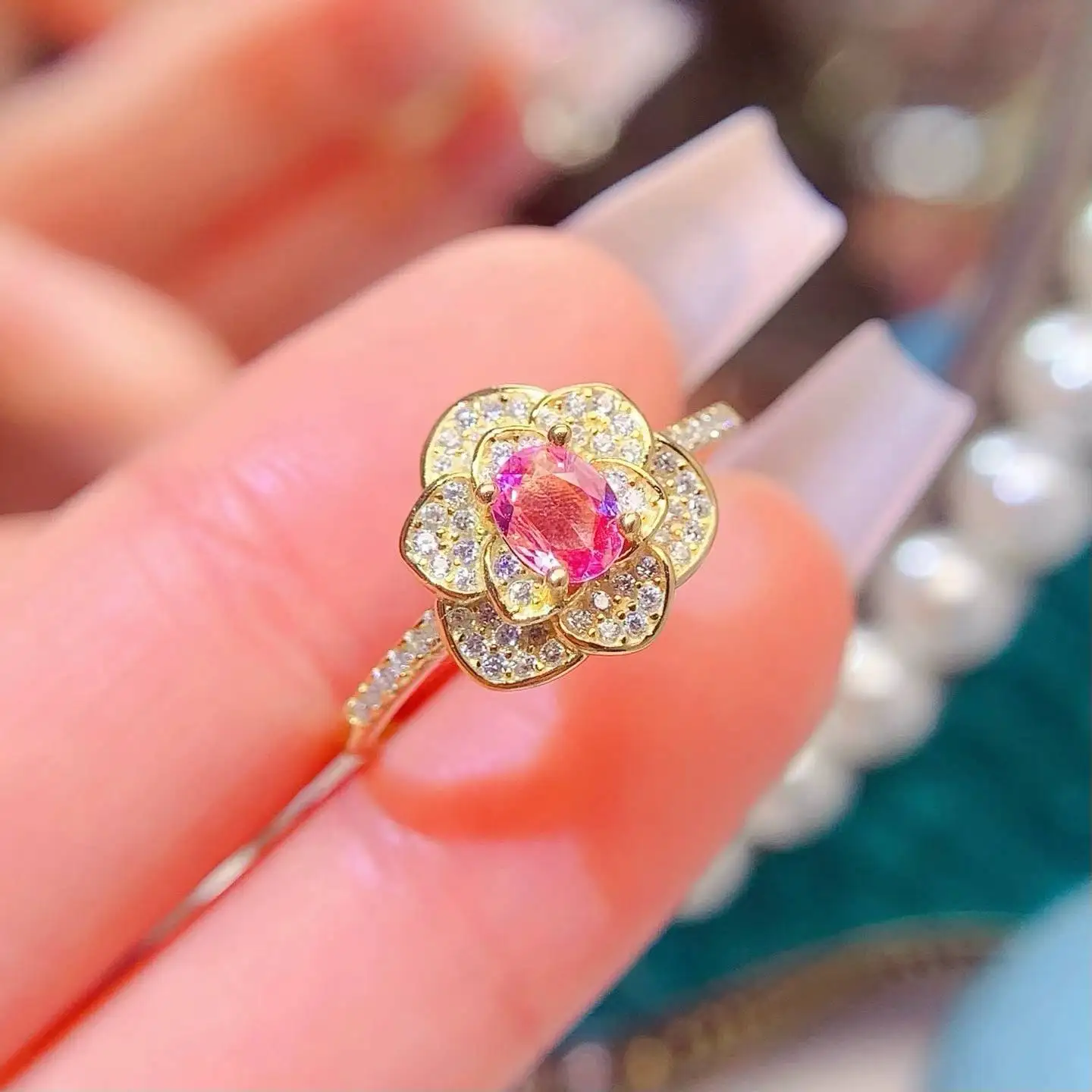 KJJEAXCMY Boutique Jewelry 925 Pure Silver Inlaid with Natural Impurities Free 4x5Pink Sapphire Women's Ring Gift for Girlfriend
KJJEAXCMY Boutique Jewelry 925 Pure Silver Inlaid with Natural Impurities Free 4x5Pink Sapphire Women's Ring Gift for Girlfriend
