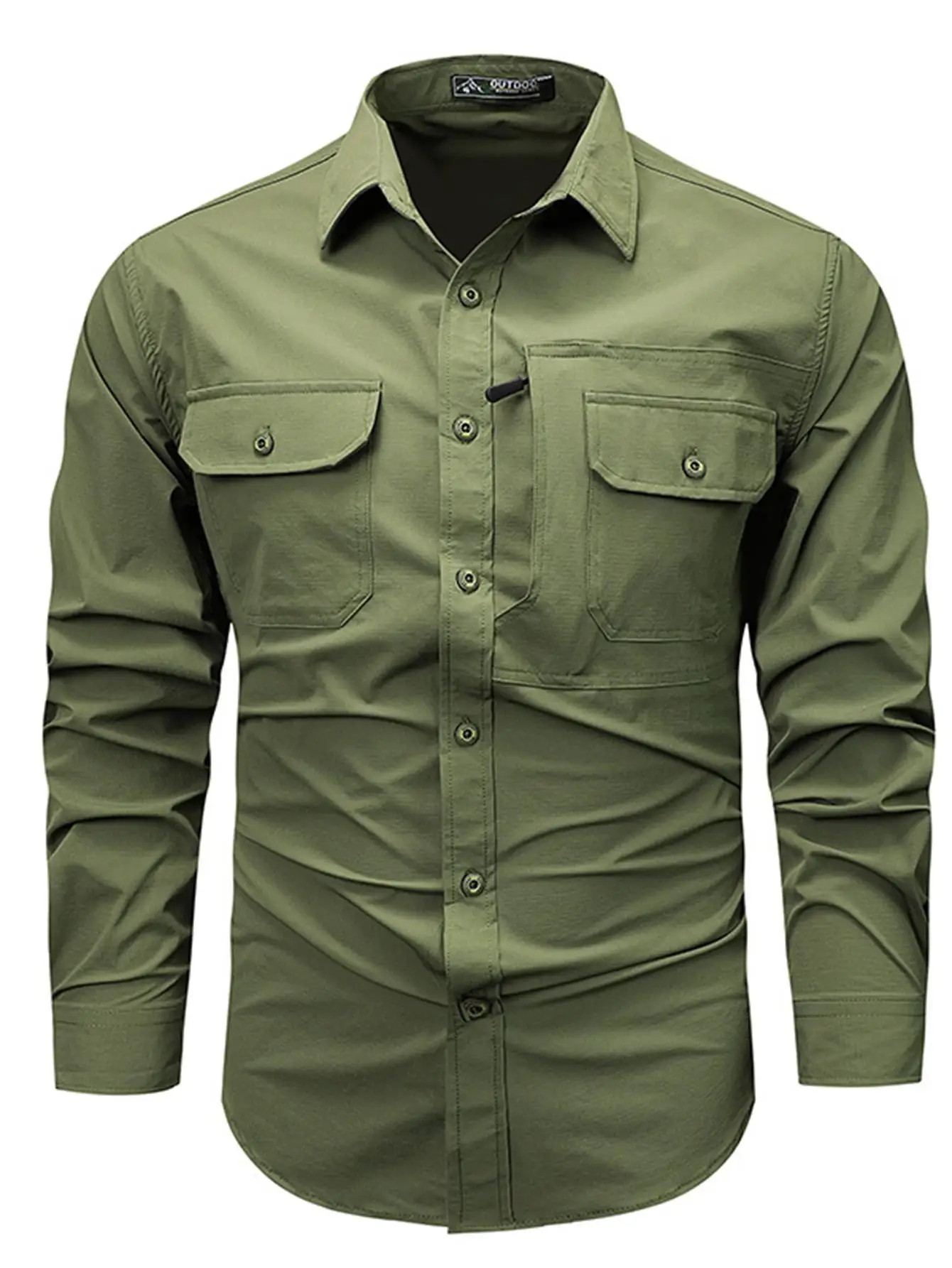 Мужская однотонная рабочая одежда с несколькими карманами, рубашка с длинными рукавами, дышащая тонкая модная мужская одежда с несколькими карманами
Мужская однотонная рабочая одежда с несколькими карманами, рубашка с длинными рукавами, дышащая тонкая модная мужская одежда с несколькими карманами