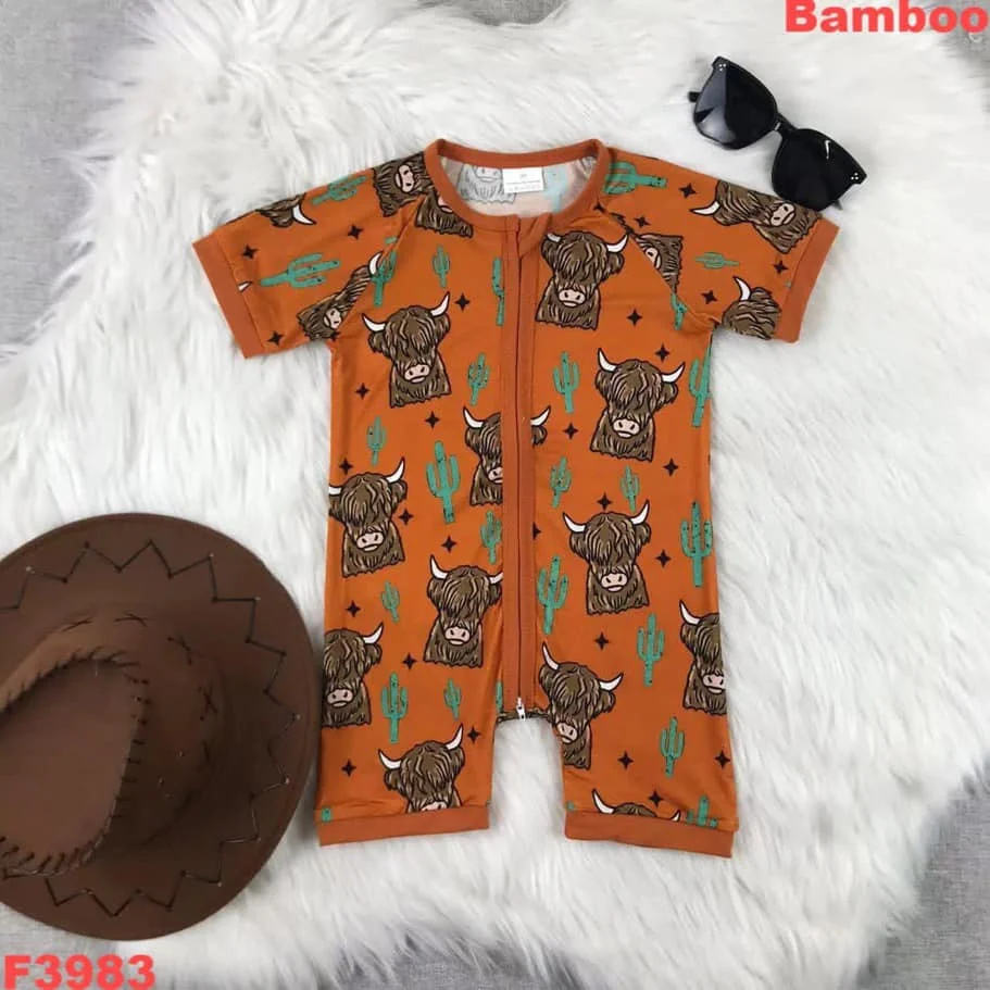 Baby Clothes Boy Girl Western Cow Print Short Sleeve Romper Bodysuit One Piece Jumpsuit In Bamboo
Baby Clothes Boy Girl Western Cow Print Short Sleeve Romper Bodysuit One Piece Jumpsuit In Bamboo