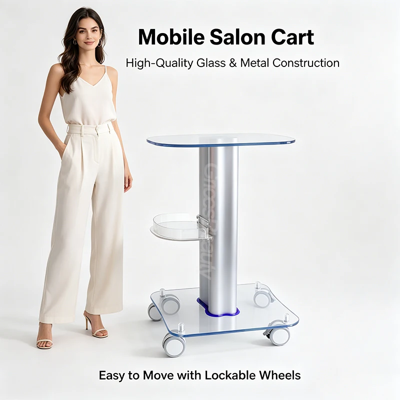 Noiseless Wheels Acrylic Beauty Salon Trolley Cart Removable Clear Rolling Stand for 448K Cavitation RF Body Contouring Machines
Noiseless Wheels Acrylic Beauty Salon Trolley Cart Removable Clear Rolling Stand for 448K Cavitation RF Body Contouring Machines
