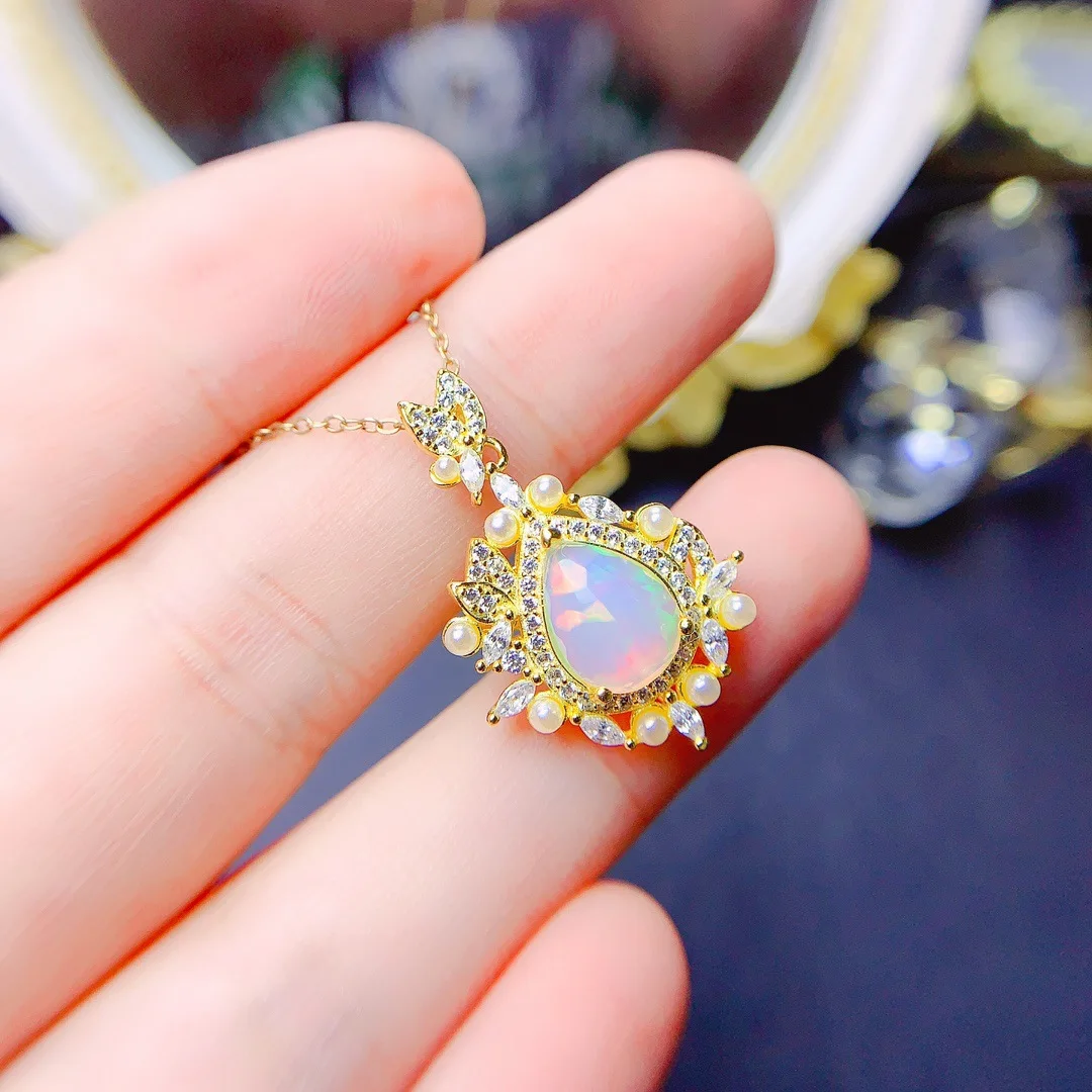 KJJEAXCMY Girls' Jewelry 8x10mm Natural Color Water Drop Opal Necklace Pendant 925 Pure Silver Plated 18K Gold Clearance Sale Gi
KJJEAXCMY Girls' Jewelry 8x10mm Natural Color Water Drop Opal Necklace Pendant 925 Pure Silver Plated 18K Gold Clearance Sale Gi