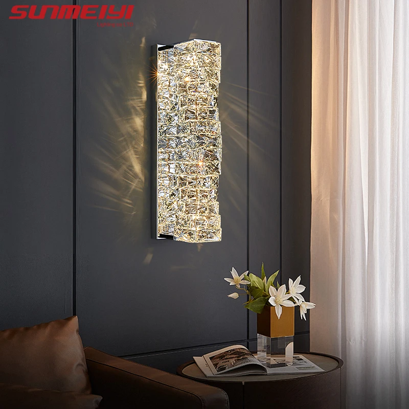 Luxury Wall Lamps Crystal Bedside Lamp Modern Led Wall Light For Bedroom Living Room TV Background Wall Hanging Lamp Home Decor
Luxury Wall Lamps Crystal Bedside Lamp Modern Led Wall Light For Bedroom Living Room TV Background Wall Hanging Lamp Home Decor