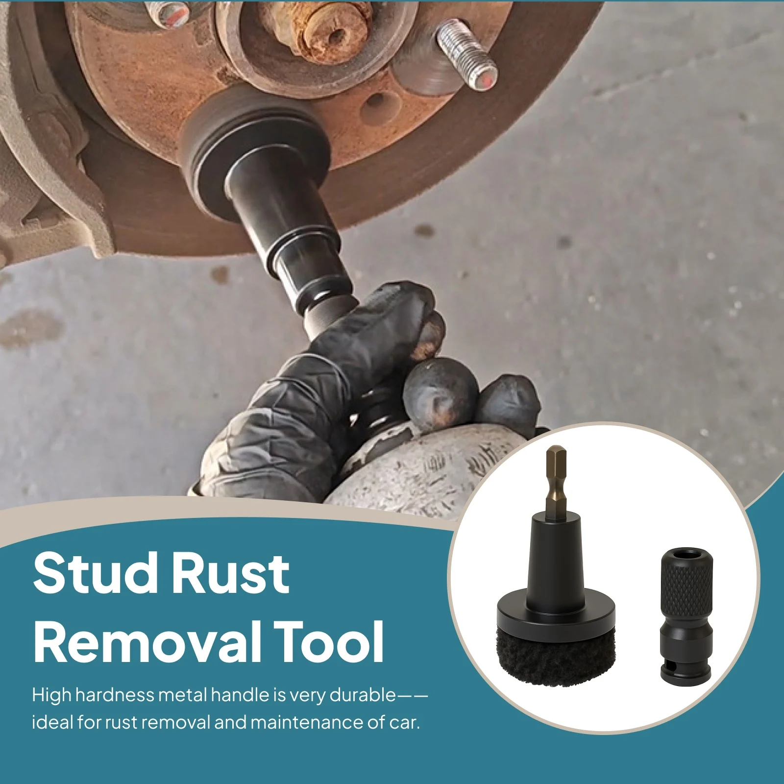 Rust Removal Wheel Hub Tool for 1/2in Impact Wrench Professional Removes Dust Oil Dirt Wheel Hub Care Accessory for Auto
Rust Removal Wheel Hub Tool for 1/2in Impact Wrench Professional Removes Dust Oil Dirt Wheel Hub Care Accessory for Auto