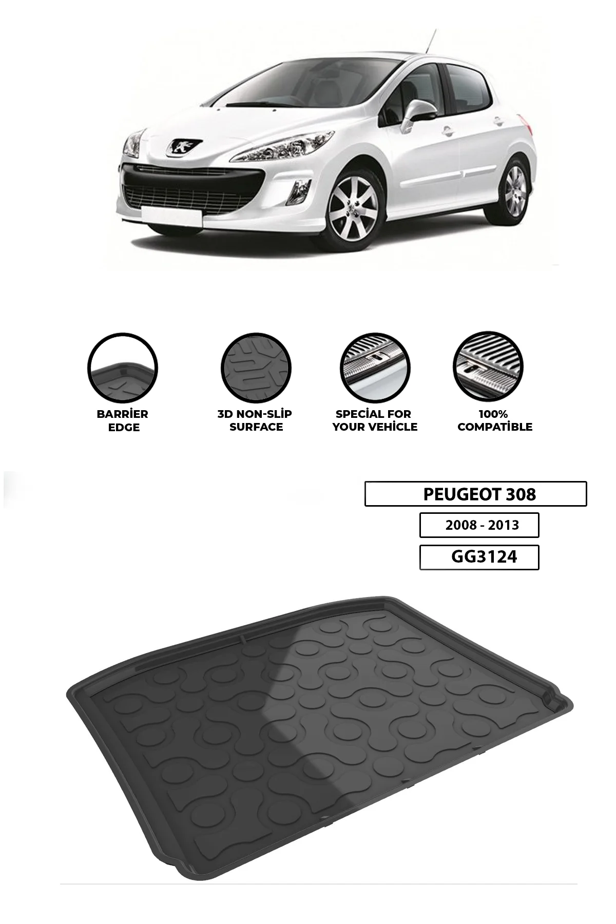 For PEUGEOT-308-2008-2013 luggage compartment Diffuser Extension Rear Bumper Attachment Luggage compartment
For PEUGEOT-308-2008-2013 luggage compartment Diffuser Extension Rear Bumper Attachment Luggage compartment