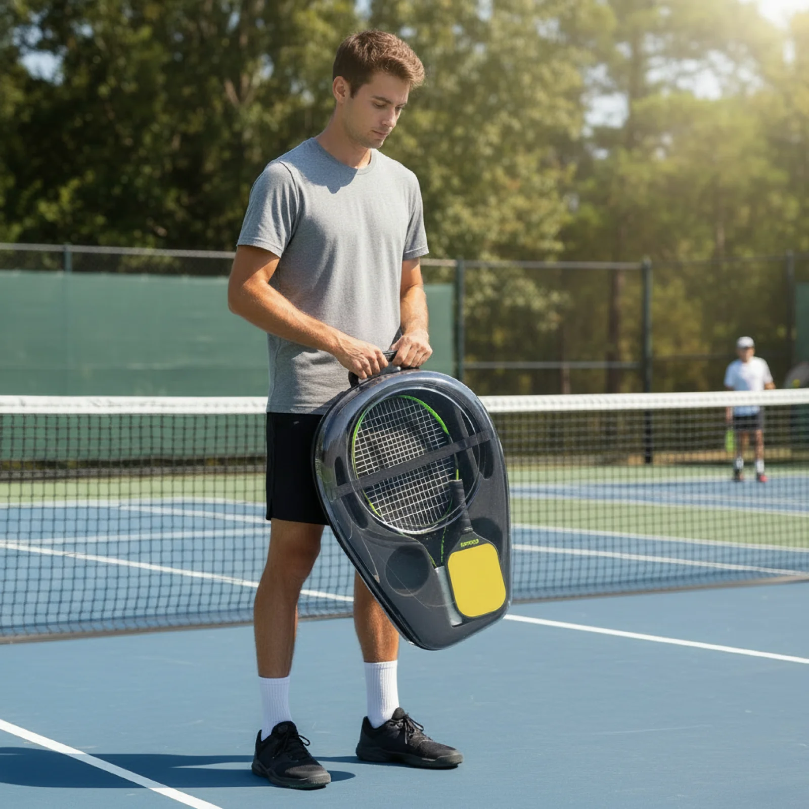 Carrying Case Pickleball Paddle Cover Only Bag Portable Racket Storage Bag Racket Protection Tote for Court Use
Carrying Case Pickleball Paddle Cover Only Bag Portable Racket Storage Bag Racket Protection Tote for Court Use