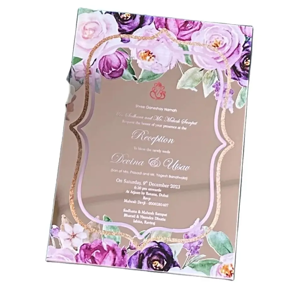 10pcs Customized Rose Gold Acrylic Wedding Invitation,Personalized Birthday Invite Card,Make Your Own Invitation for Decoration
10pcs Customized Rose Gold Acrylic Wedding Invitation,Personalized Birthday Invite Card,Make Your Own Invitation for Decoration