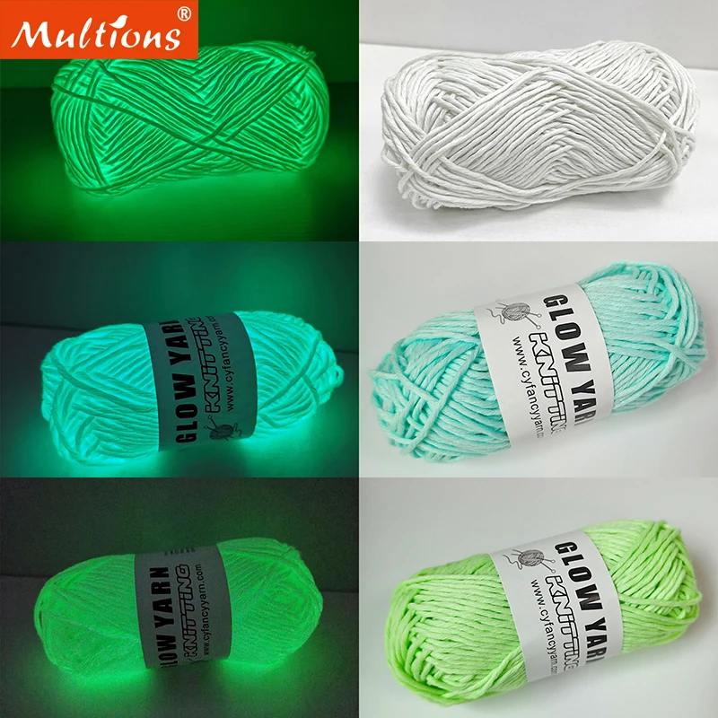 50g Luminous Yarn Polyester Hand Knitting Luminous Yarn DIY Weave Glow In The Dark for Cardigan Scarf Suitable Knitting Tools
50g Luminous Yarn Polyester Hand Knitting Luminous Yarn DIY Weave Glow In The Dark for Cardigan Scarf Suitable Knitting Tools