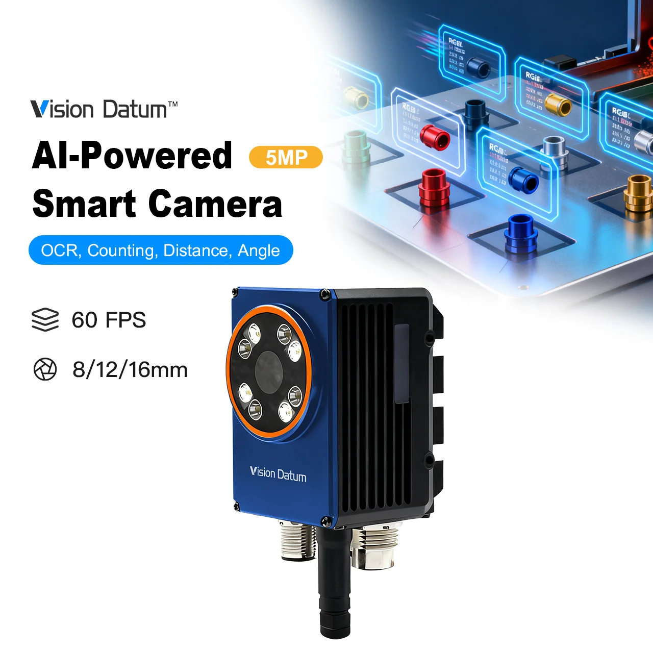 Промышленная камера GigE с поляризационным светом, 5 МП, 60 кадров в секунду, AI для глубокого обучения для анализа капель, обнаружения дефектов и систем машинного зрения
Промышленная камера GigE с поляризационным светом, 5 МП, 60 кадров в секунду, AI для глубокого обучения для анализа капель, обнаружения дефектов и систем машинного зрения