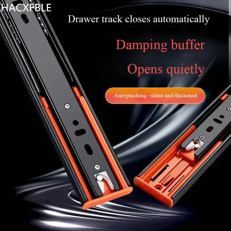 Drawer Rail 8~20In Cold Rolled Steel Silent Drawer Slides Close Drawer Sliding Track Three sections Cabinet Damping Slide Rail
Drawer Rail 8~20In Cold Rolled Steel Silent Drawer Slides Close Drawer Sliding Track Three sections Cabinet Damping Slide Rail