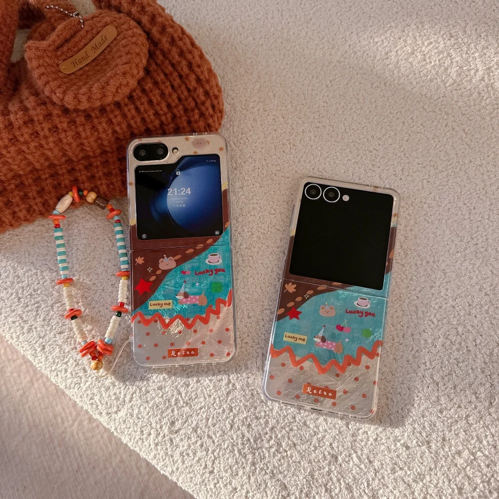 Colorful dachshund party phone case, suitable for Samsung Galaxy Z flip3/4/5/6/7, artistic style new shockproof protective case
Colorful dachshund party phone case, suitable for Samsung Galaxy Z flip3/4/5/6/7, artistic style new shockproof protective case