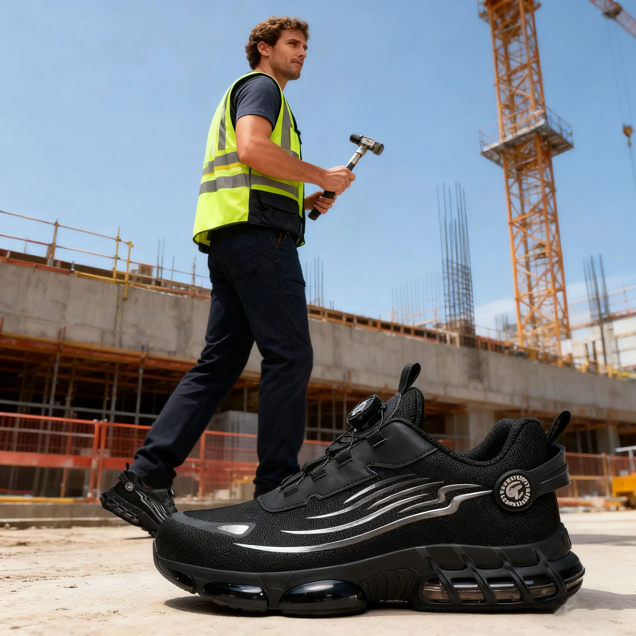 Рабочая обувь, защитная обувь, черная обувь, серая обувь, устойчивая к проколам, дышащая обувь, тумблерные шнурки, размеры 36-48.
Рабочая обувь, защитная обувь, черная обувь, серая обувь, устойчивая к проколам, дышащая обувь, тумблерные шнурки, размеры 36-48.