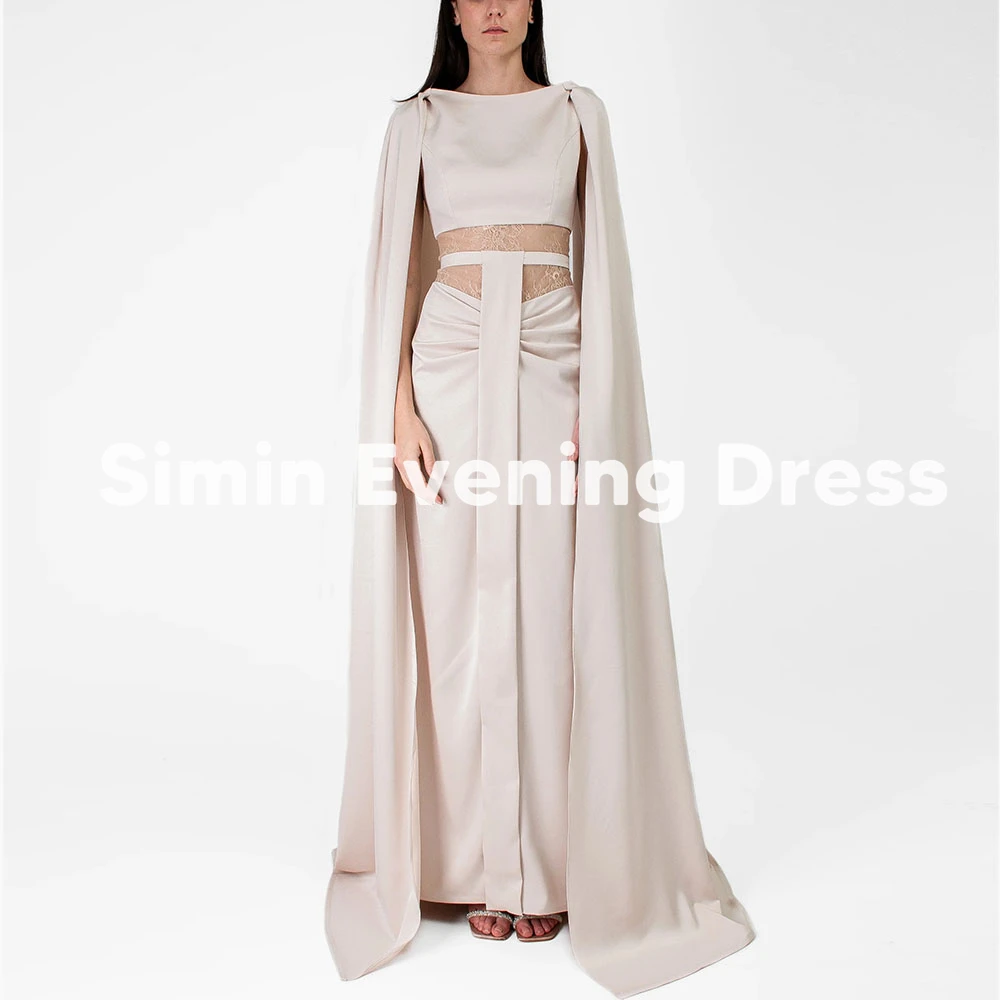 Simin Women's O-neck Pleats Straight Saudi Evening Dresses Sleeveless With Shawl Floor-Length Formal Elegant Dresses 2025
Simin Women's O-neck Pleats Straight Saudi Evening Dresses Sleeveless With Shawl Floor-Length Formal Elegant Dresses 2025