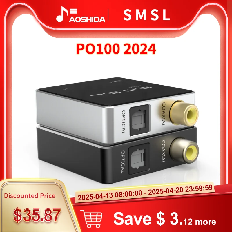 Новый цифровой интерфейс USB SMSL PO100 2024, DSD DOP64 XMOS XU316, вход TYPE-C, выход OPT/COAX
Новый цифровой интерфейс USB SMSL PO100 2024, DSD DOP64 XMOS XU316, вход TYPE-C, выход OPT/COAX