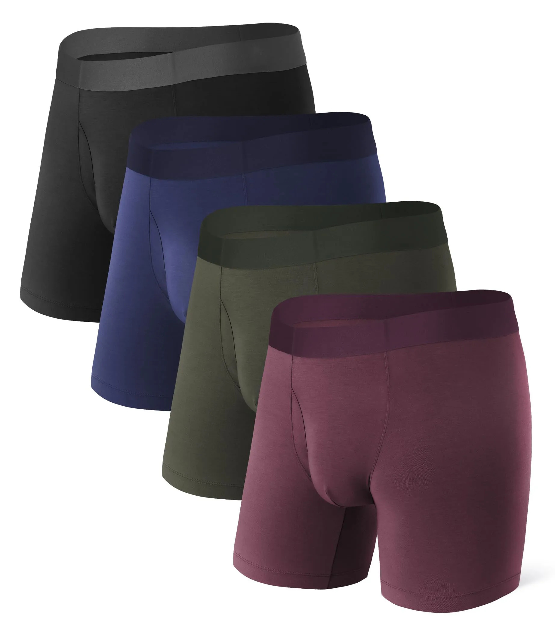 Men's Burgundy Boxer Briefs 4-Pack | Ultra Soft Cotton Stretch | Breathable Comfort Underwear for Daily Wear
Men's Burgundy Boxer Briefs 4-Pack | Ultra Soft Cotton Stretch | Breathable Comfort Underwear for Daily Wear