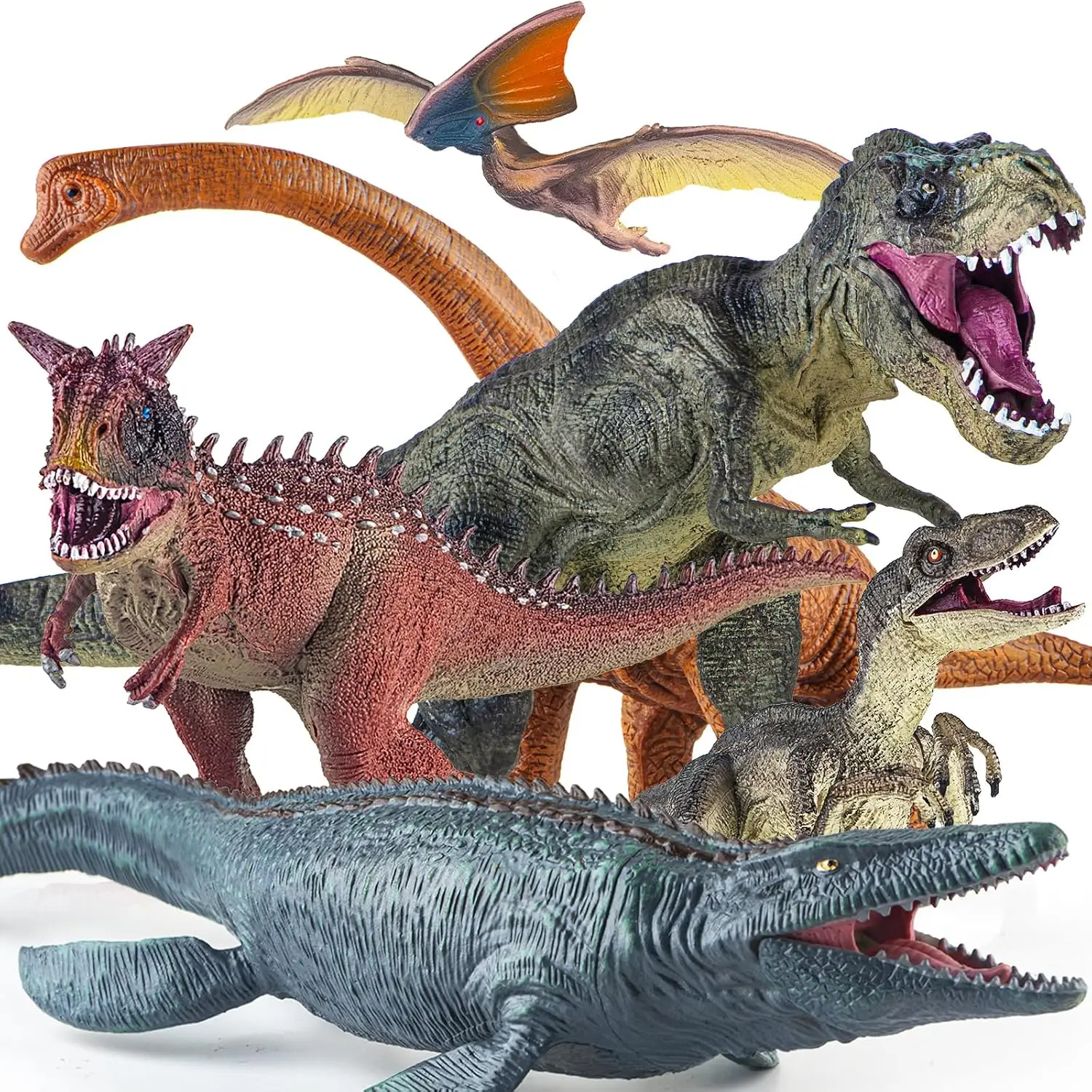 6PCS Dinosaur Toys Set, Realistic-Looking Dino Action Figures, Education Toy Christmas Gift for Boys Girls Children Kids
6PCS Dinosaur Toys Set, Realistic-Looking Dino Action Figures, Education Toy Christmas Gift for Boys Girls Children Kids