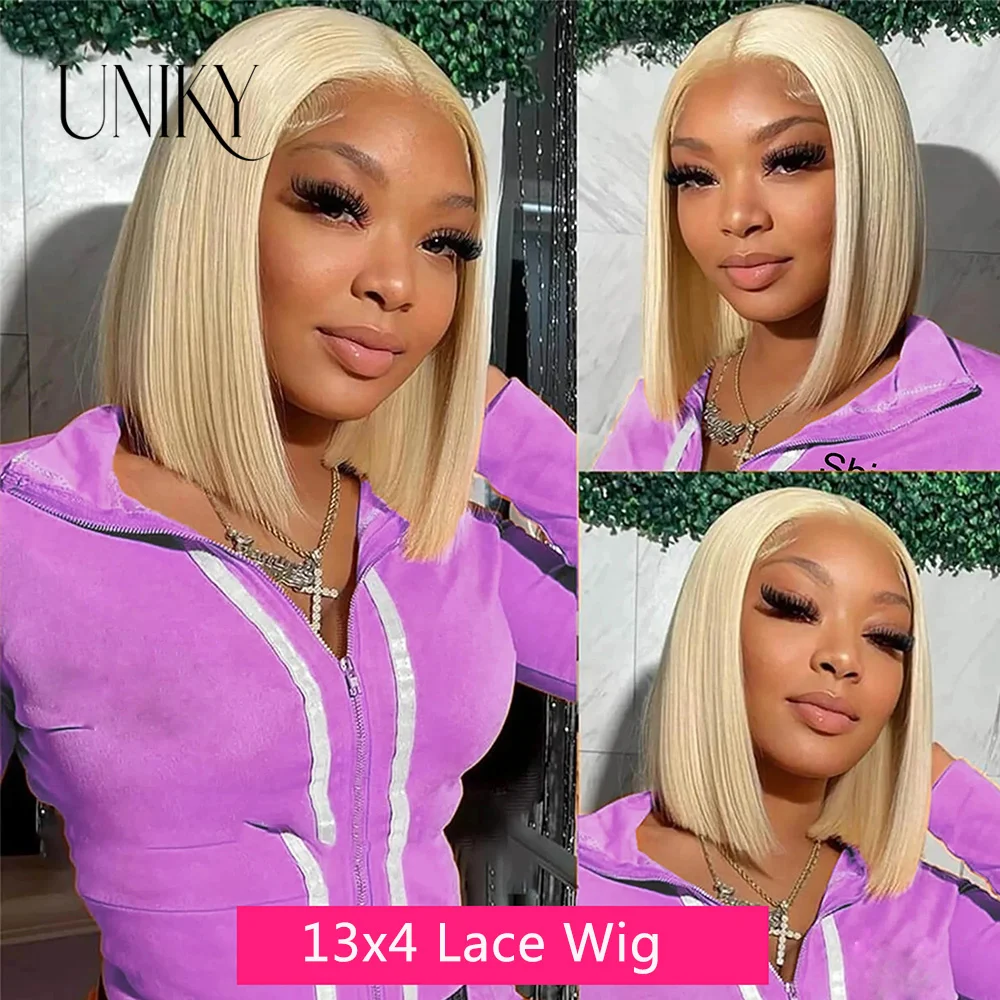 613 Blonde Bob Wig Human hair 13x4 Blonde Lace Front Wigs Human Hair Pre Plucked With Baby Hair 613 HD Lace Front Short Bob Wig
613 Blonde Bob Wig Human hair 13x4 Blonde Lace Front Wigs Human Hair Pre Plucked With Baby Hair 613 HD Lace Front Short Bob Wig