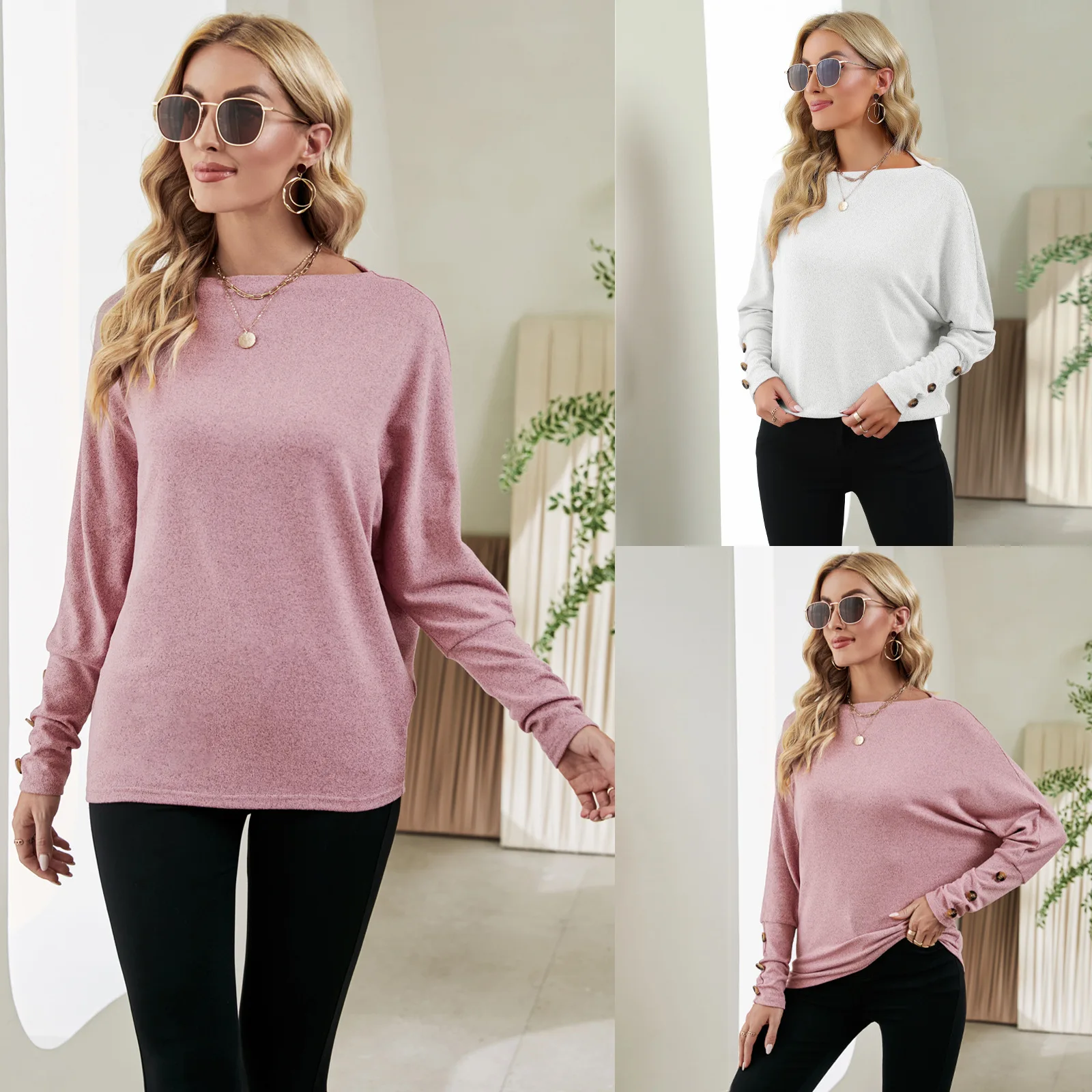 Ladies Long Sleeve Blouse Shirt Tops Autumn Winter Loose Casual Female Women Solid O-Neck Blouse Shirt Pullover Tops Plus Size
Ladies Long Sleeve Blouse Shirt Tops Autumn Winter Loose Casual Female Women Solid O-Neck Blouse Shirt Pullover Tops Plus Size