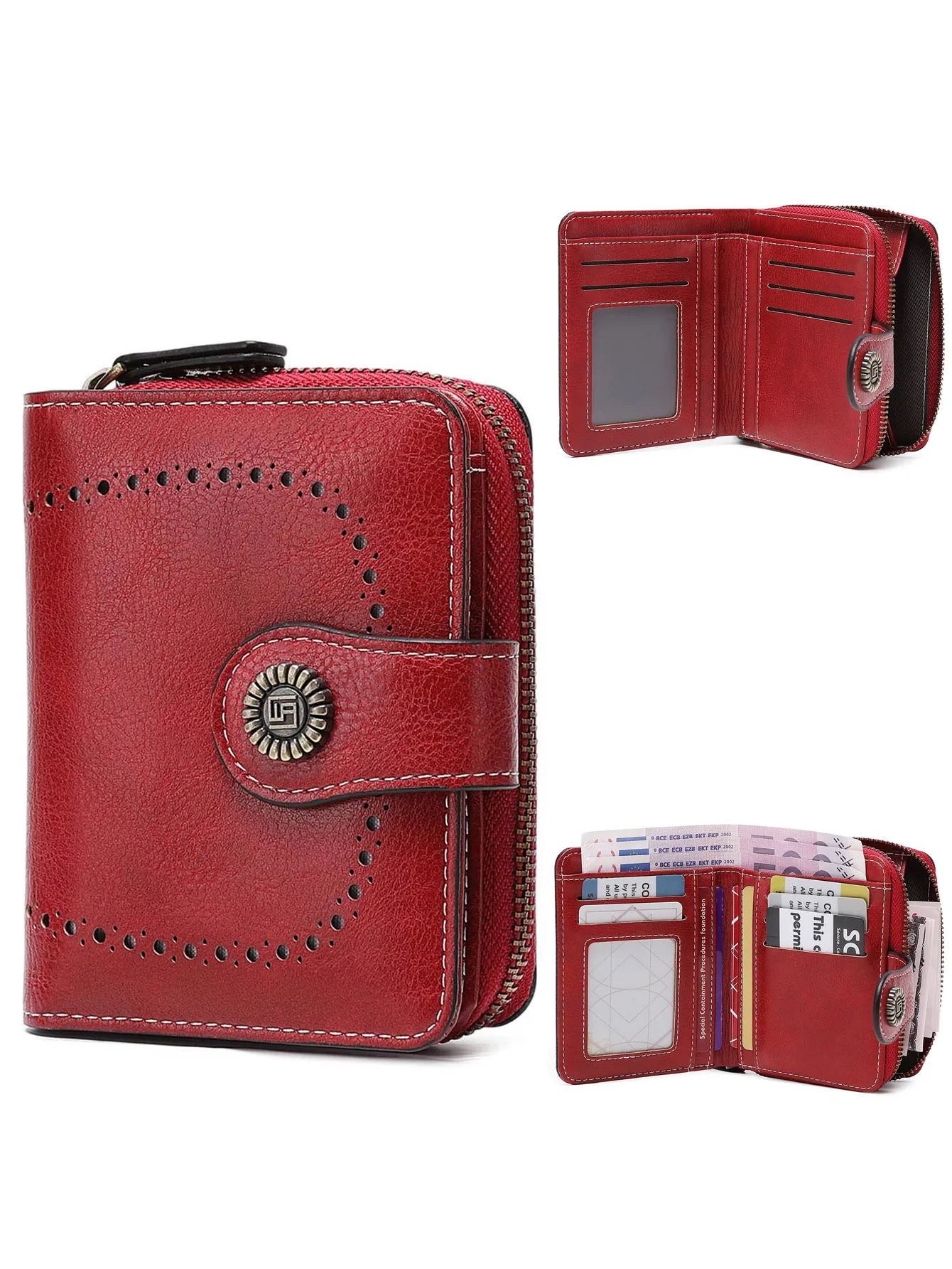 Женский кошелек в стиле ретро, модный многофункциональный короткий кошелек на молнии, держатель для карт, портативный деловой повседневный клатч
Женский кошелек в стиле ретро, модный многофункциональный короткий кошелек на молнии, держатель для карт, портативный деловой повседневный клатч