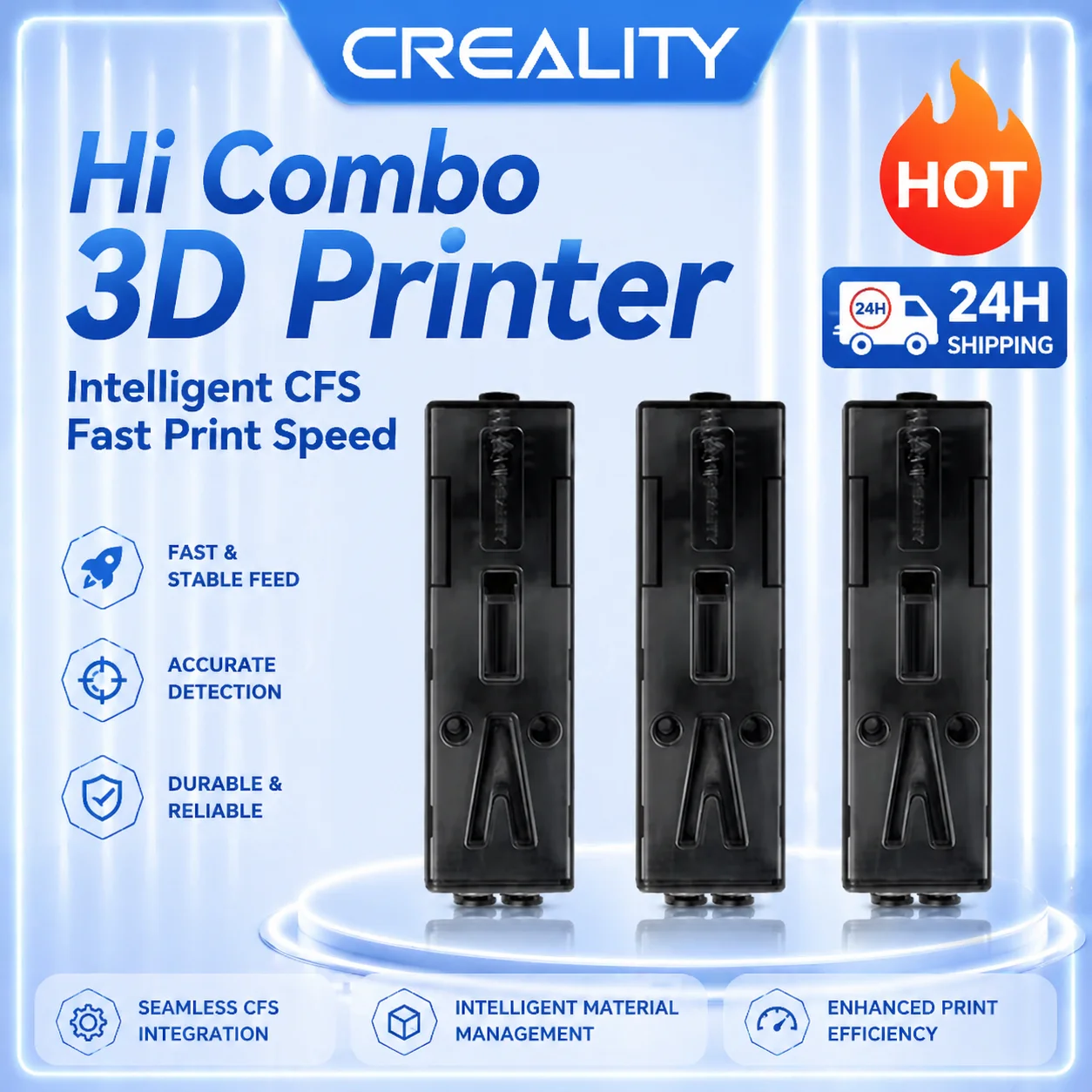 Original Creality CFS Buffer Kit Buffer 3d Printer Parts Kit_MF003_BUFFER_No Motor Drive_No Master Control 1pc for K2 Plus CFS
Original Creality CFS Buffer Kit Buffer 3d Printer Parts Kit_MF003_BUFFER_No Motor Drive_No Master Control 1pc for K2 Plus CFS