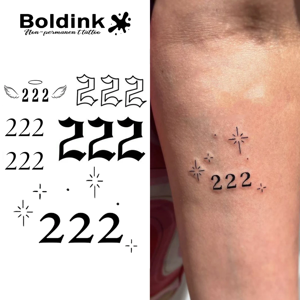 Two Temporary Tattoo,Lasts To 15 Days New Technology Magic Waterproof Semi Permanent Sticker.
Two Temporary Tattoo,Lasts To 15 Days New Technology Magic Waterproof Semi Permanent Sticker.
