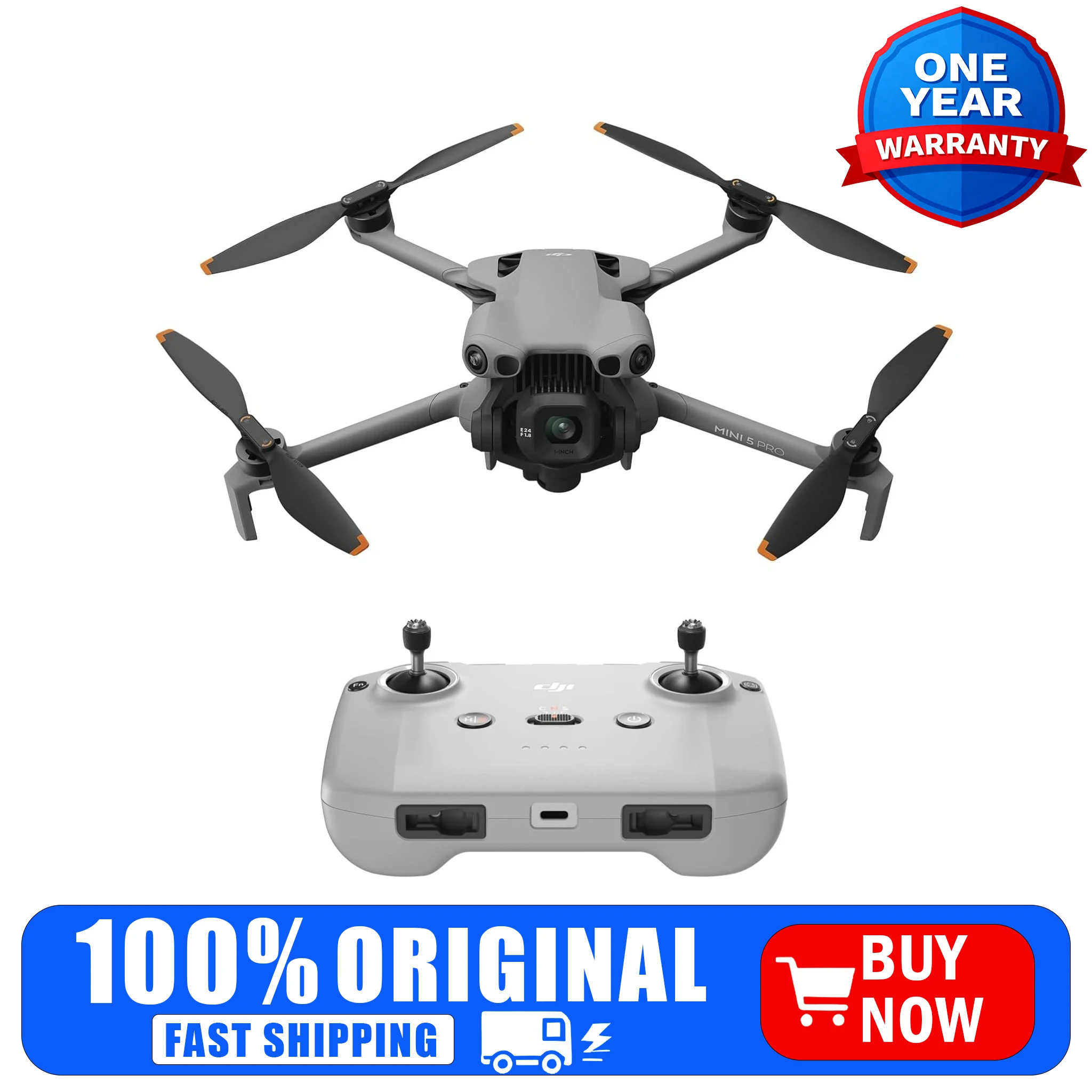 Дрон DJI Mini 5 Pro 4K, камера с 1-дюймовой матрицей CMOS, всенаправленное обнаружение препятствий, вес менее 249 г
Дрон DJI Mini 5 Pro 4K, камера с 1-дюймовой матрицей CMOS, всенаправленное обнаружение препятствий, вес менее 249 г