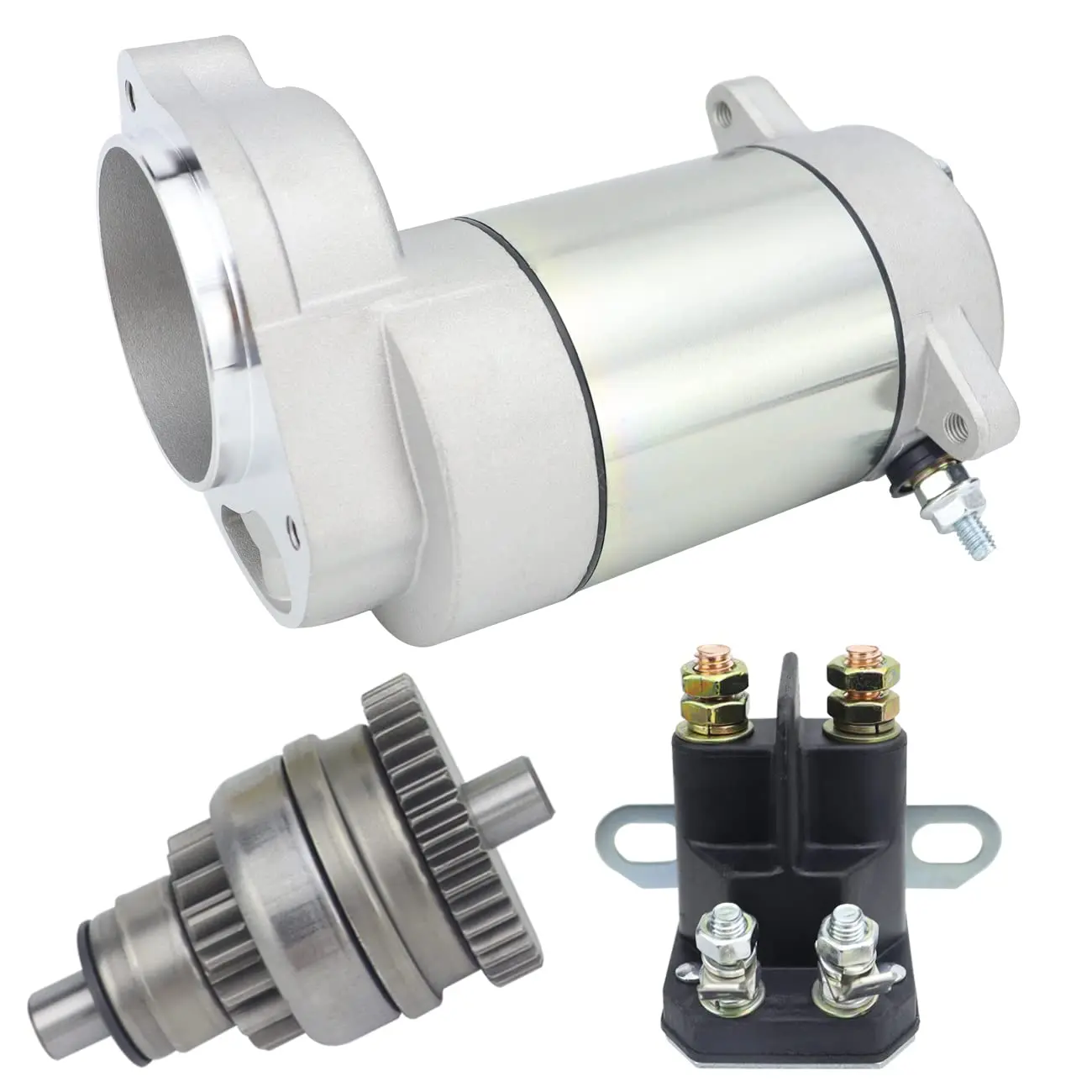 Starter Motor & Bendix & Relay Engine Set For Polaris Trail Blazer 250 2005 2006 3085393 SM13298 SM-8 18331 410-54006 41054006
Starter Motor & Bendix & Relay Engine Set For Polaris Trail Blazer 250 2005 2006 3085393 SM13298 SM-8 18331 410-54006 41054006