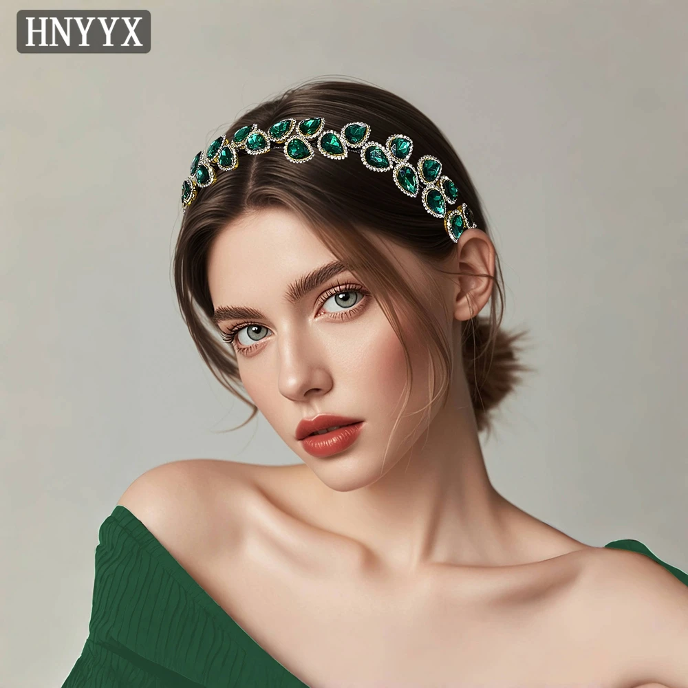 HNYYX Bling Rhinestone Headband Fashion Daily Hair Accessory Green Luxury Hair Hoop Wedding Party Headwear Festive Headdress A92
HNYYX Bling Rhinestone Headband Fashion Daily Hair Accessory Green Luxury Hair Hoop Wedding Party Headwear Festive Headdress A92