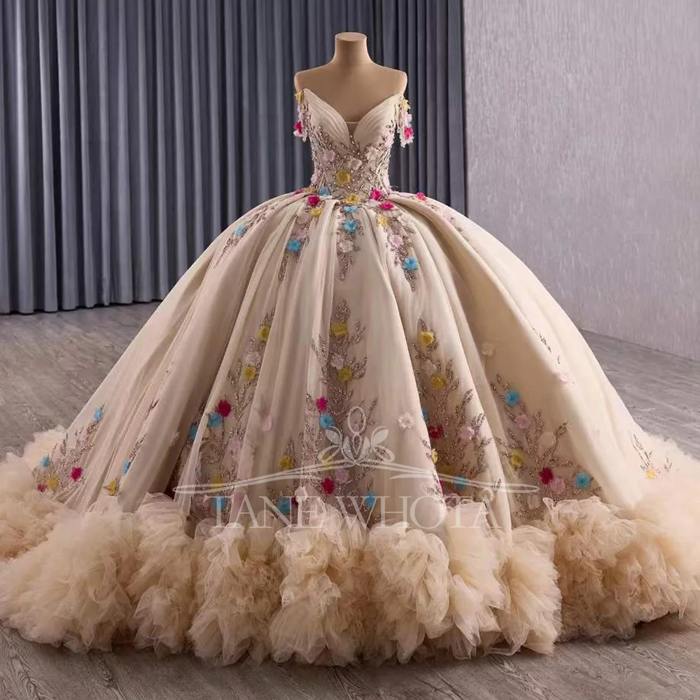 Платье Quinceanera Vestido De 15, милое платье Quinceanera с открытыми плечами на шнуровке сзади и аппликацией с кружевным цветком XV
Платье Quinceanera Vestido De 15, милое платье Quinceanera с открытыми плечами на шнуровке сзади и аппликацией с кружевным цветком XV