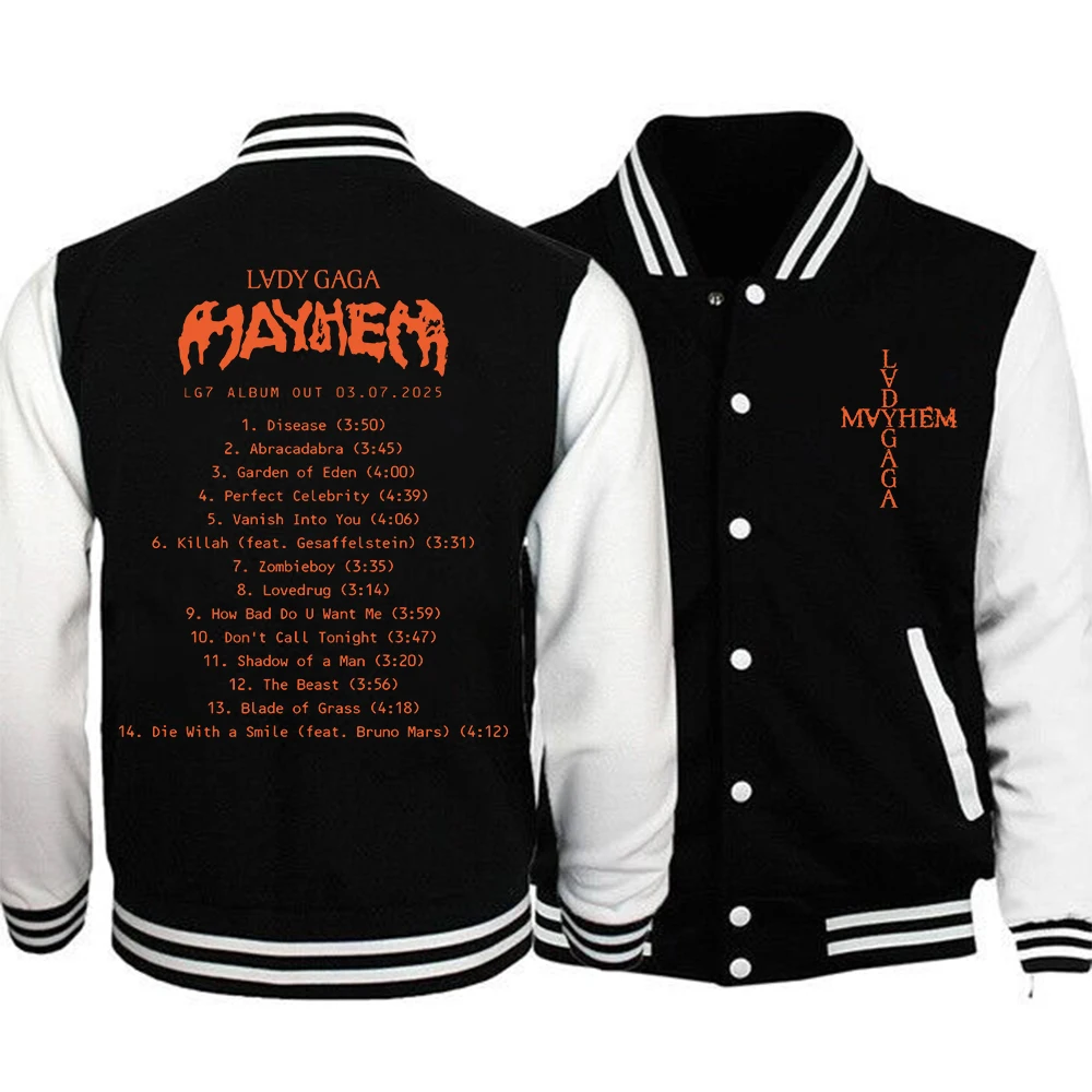 Lady Gaga New Album Mayhem Hoodie Men Baseball Uniform Jacket Women Baseball Jacket Hoodie
Lady Gaga New Album Mayhem Hoodie Men Baseball Uniform Jacket Women Baseball Jacket Hoodie