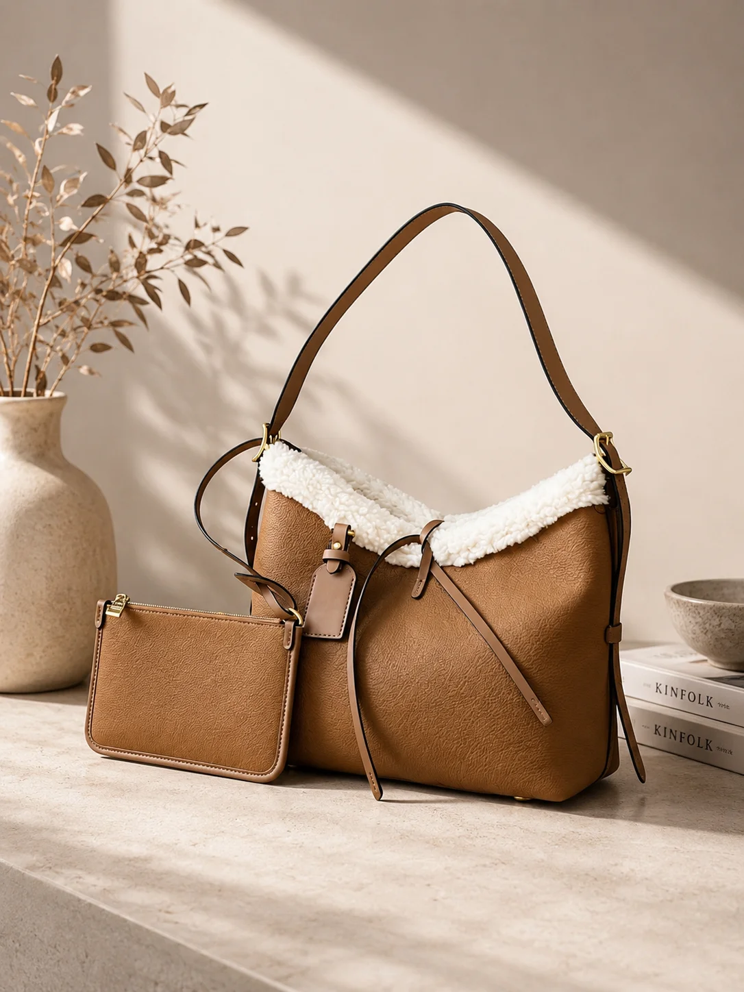 Famous Luxury Designers Bag 29X24X12CM Women'S Bag Large Capacity Suede Leather Portable Tote Handbag Without Box
Famous Luxury Designers Bag 29X24X12CM Women'S Bag Large Capacity Suede Leather Portable Tote Handbag Without Box