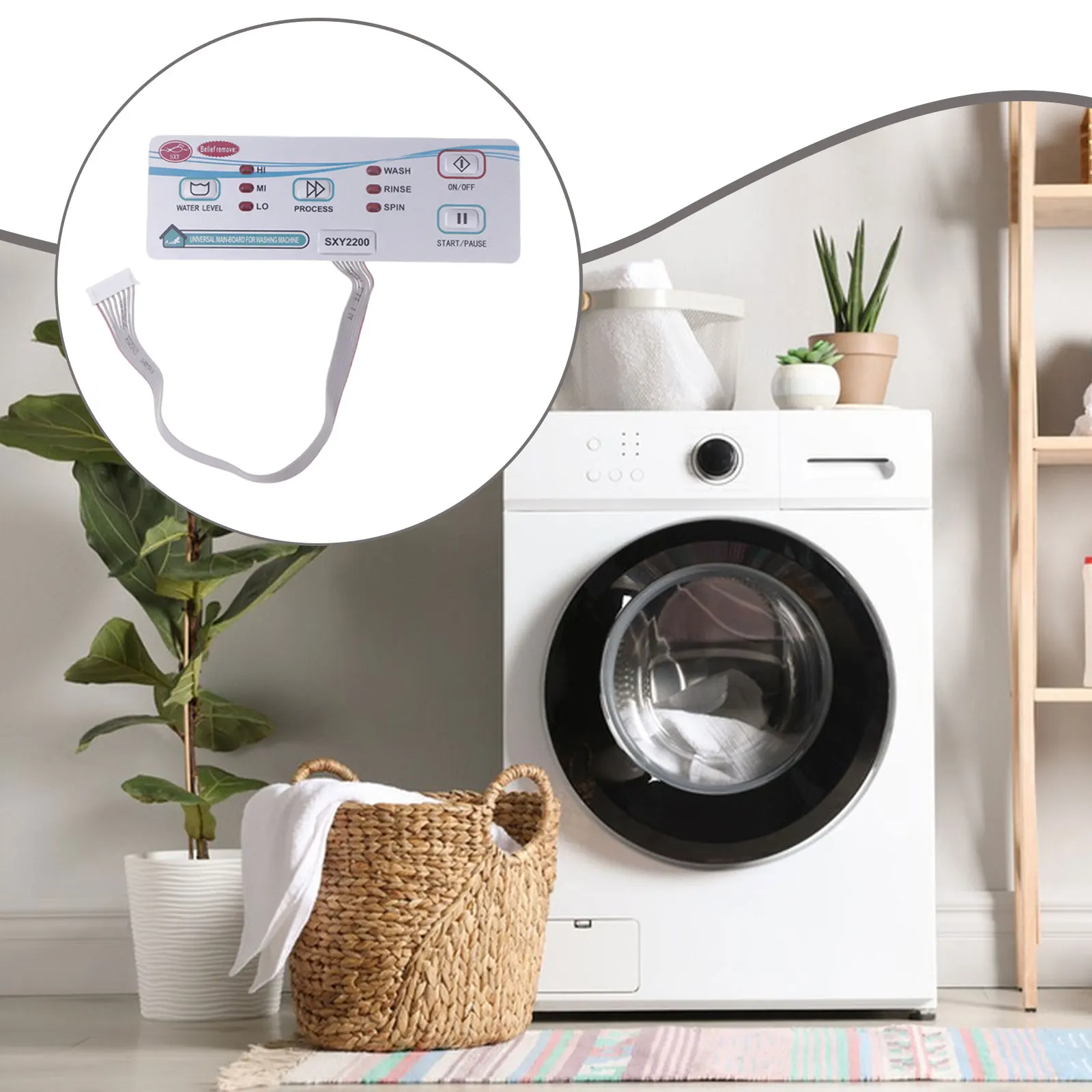 Washer Control Panel Easy Installation Compatible Professional Replace White Universal Washing Machine Control Board Sturdy
Washer Control Panel Easy Installation Compatible Professional Replace White Universal Washing Machine Control Board Sturdy