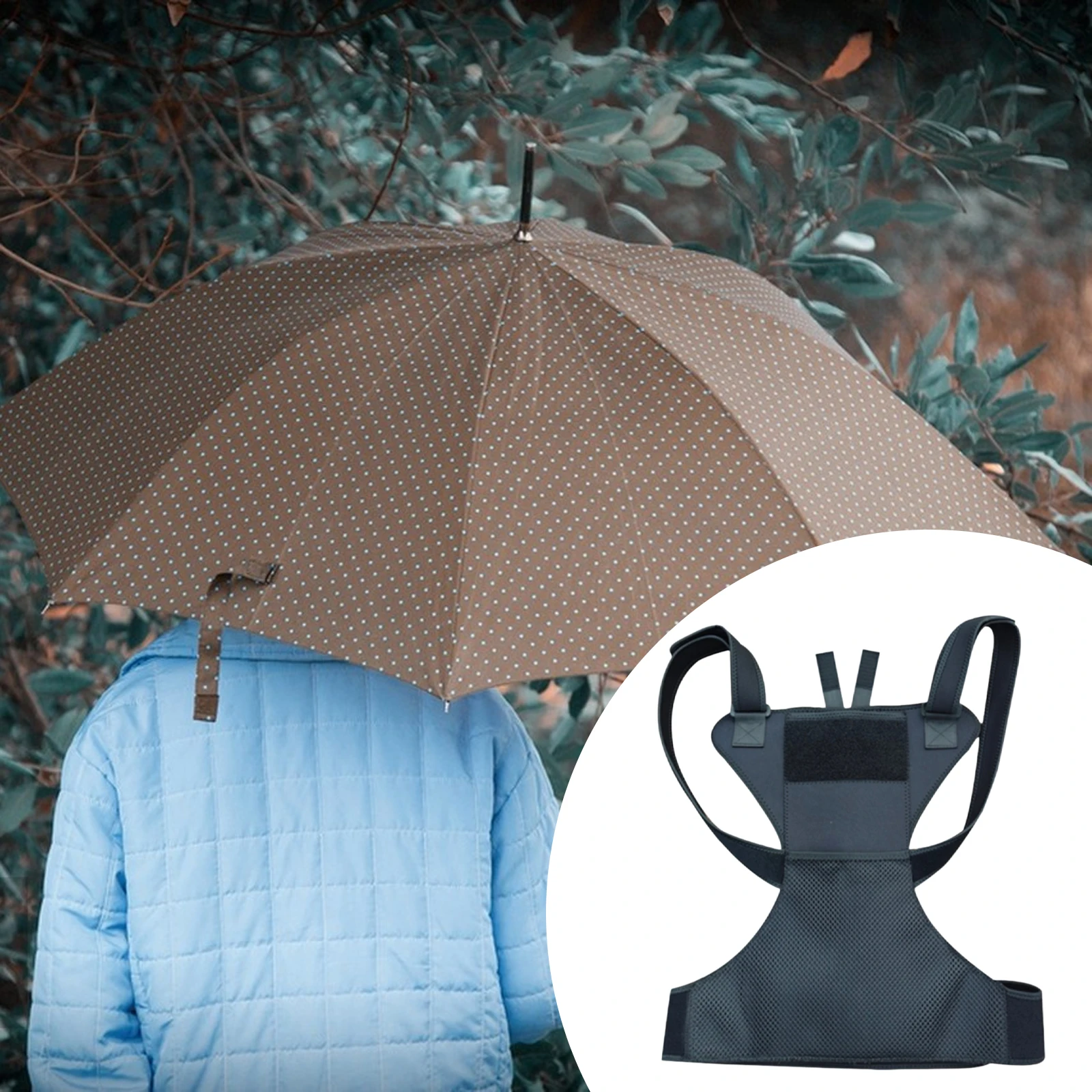 1 шт. носимый держатель для зонта, удобный, свободные руки для путешествий, садоводства, путешествий, парка, рыбалки, различных занятий
1 шт. носимый держатель для зонта, удобный, свободные руки для путешествий, садоводства, путешествий, парка, рыбалки, различных занятий
