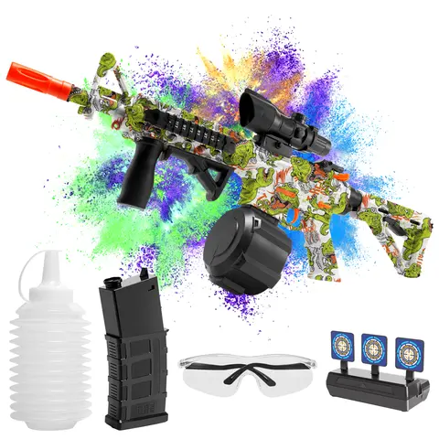 High Speed M4A1 Electric Gel Balls Gun Toys,Automatic&Manual Dual Modes Water Bullets Blaster,Upgraded Water Bead Splatter Toys