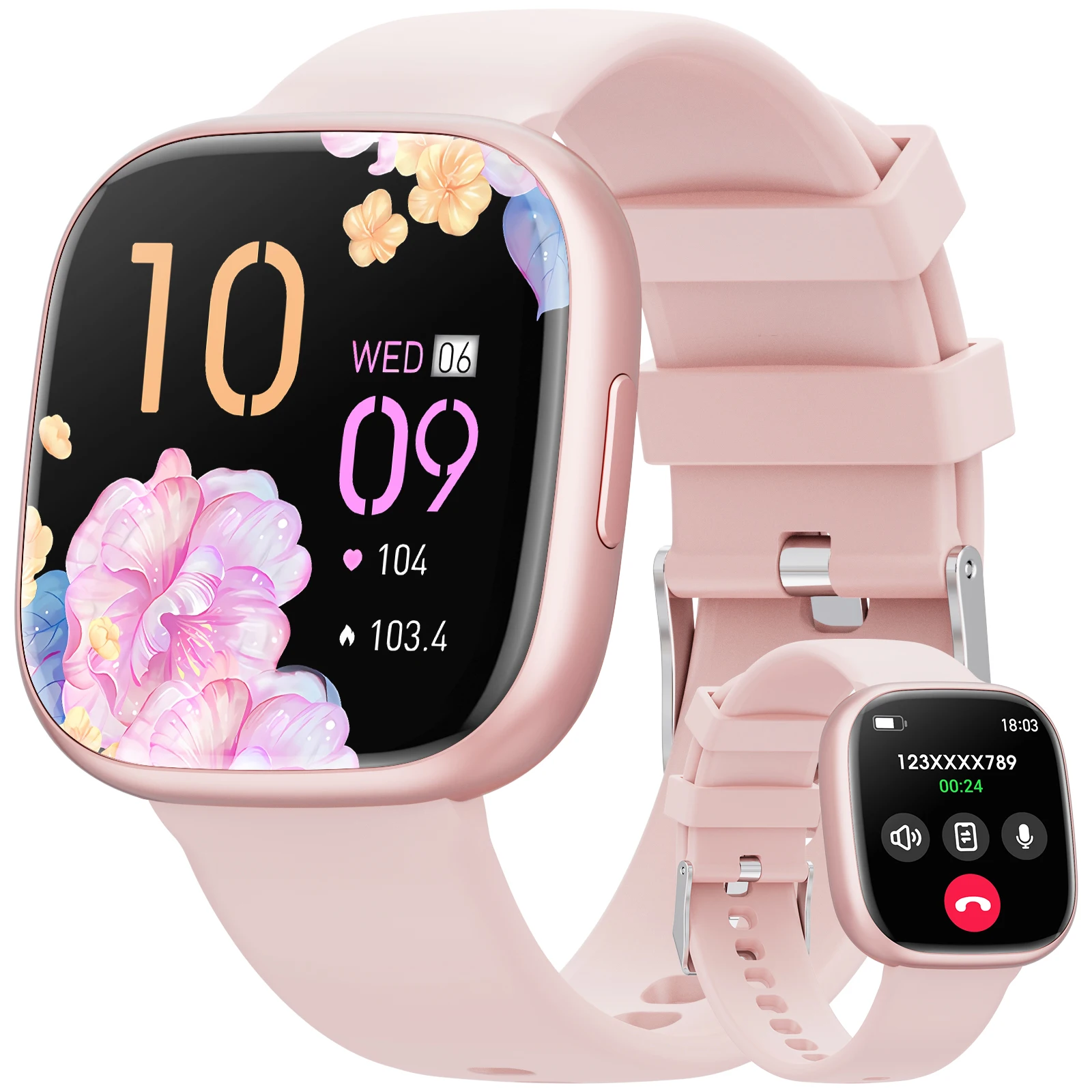 Karchilor 2025 Women'S Smart Watch, Bluetooth Call, 1.72-Inch Hd Screen, 100 Exercise Modes, Men'S Fitness Tracker With Sleep
Karchilor 2025 Women'S Smart Watch, Bluetooth Call, 1.72-Inch Hd Screen, 100 Exercise Modes, Men'S Fitness Tracker With Sleep